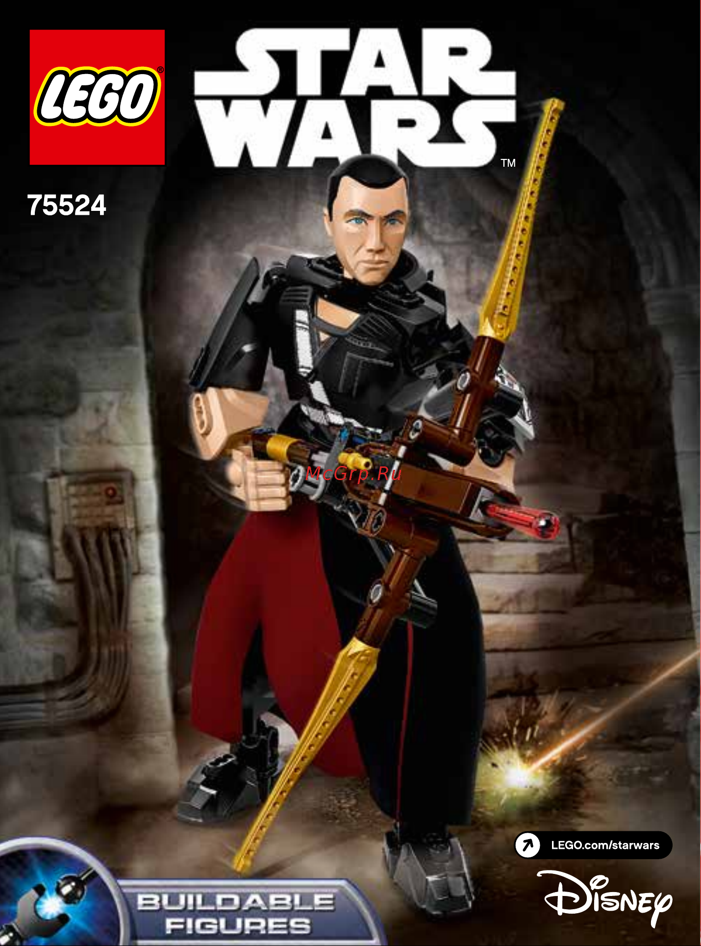 Lego Star Wars 75524 Чиррут Имве Руководство по эксплуатации онлайн