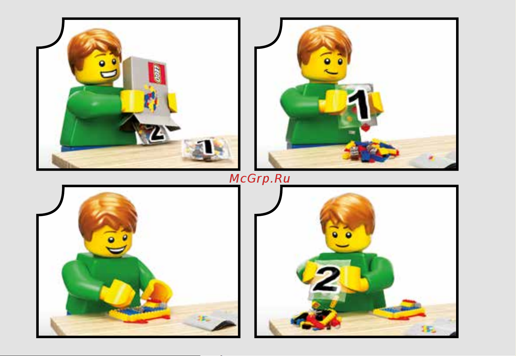 Lego Star Wars 75195 Бой пехотинцев Первого Ордена против спидера на лыжах Руководство по эксплуатации онлайн [2/48] 767367