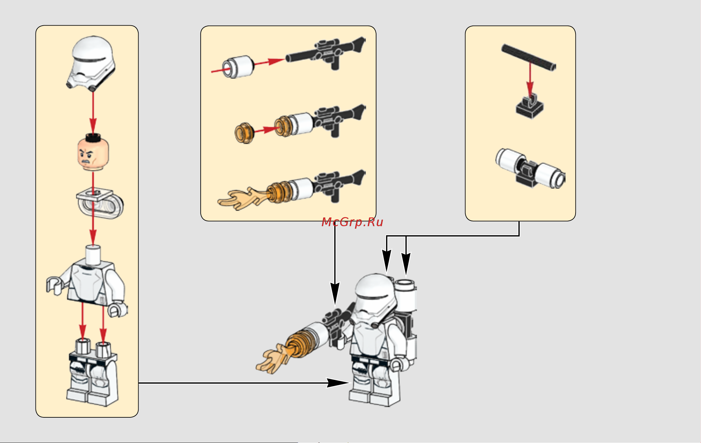 Lego Star Wars 75166 Спидер Первого ордена Руководство по эксплуатации онлайн [3/28] 767377