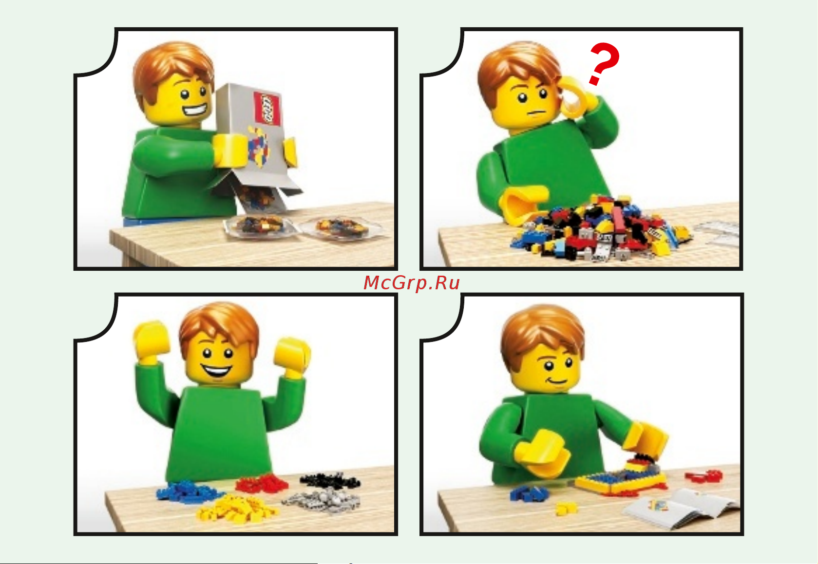 Lego Minecraft 21139 The Nether Fight (Бой в Подземелье) Руководство по эксплуатации онлайн [2/40] 767496