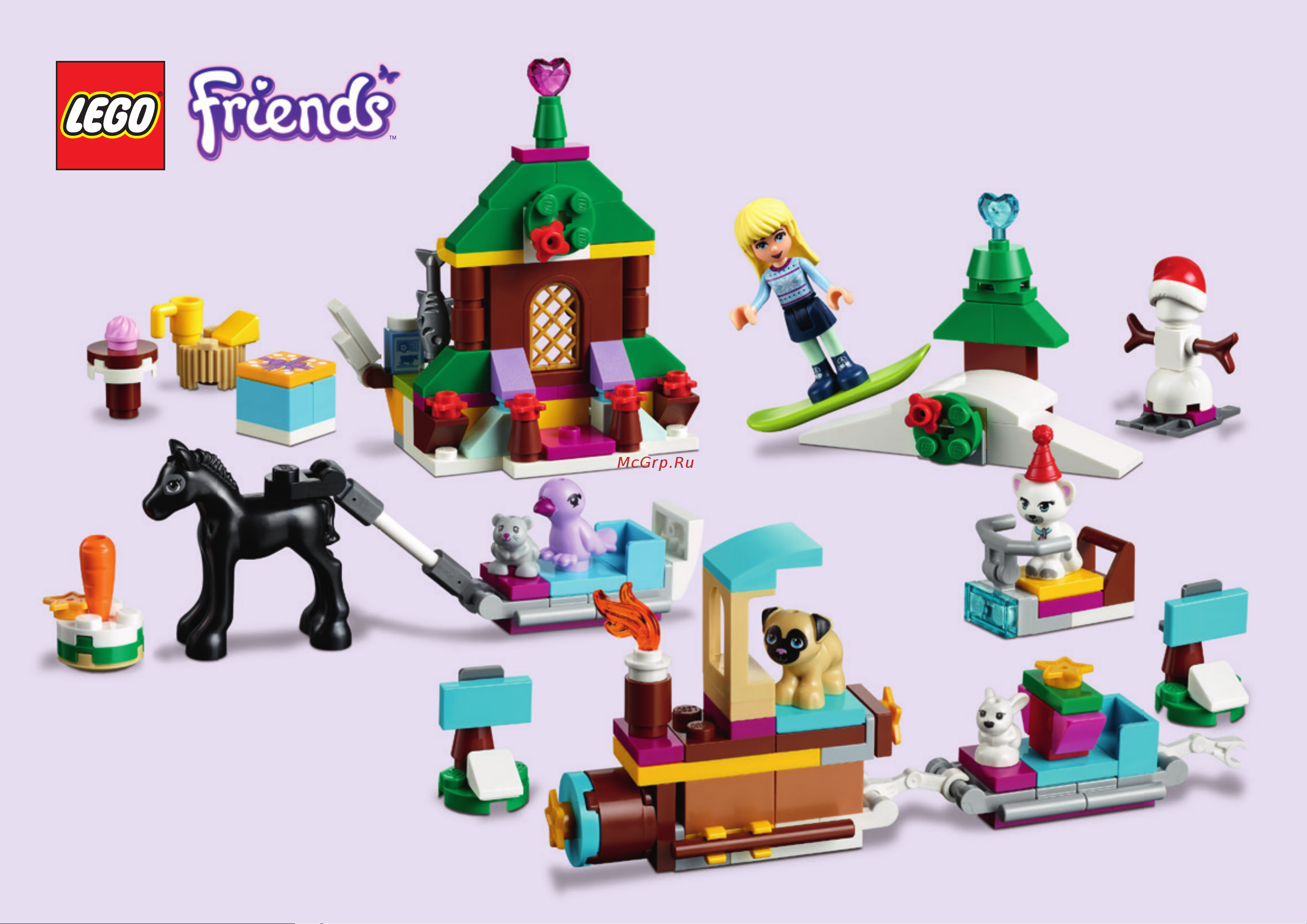 Lego Friends 41326 Advent Calendar (Новогодний календарь) Руководство по эксплуатации онлайн