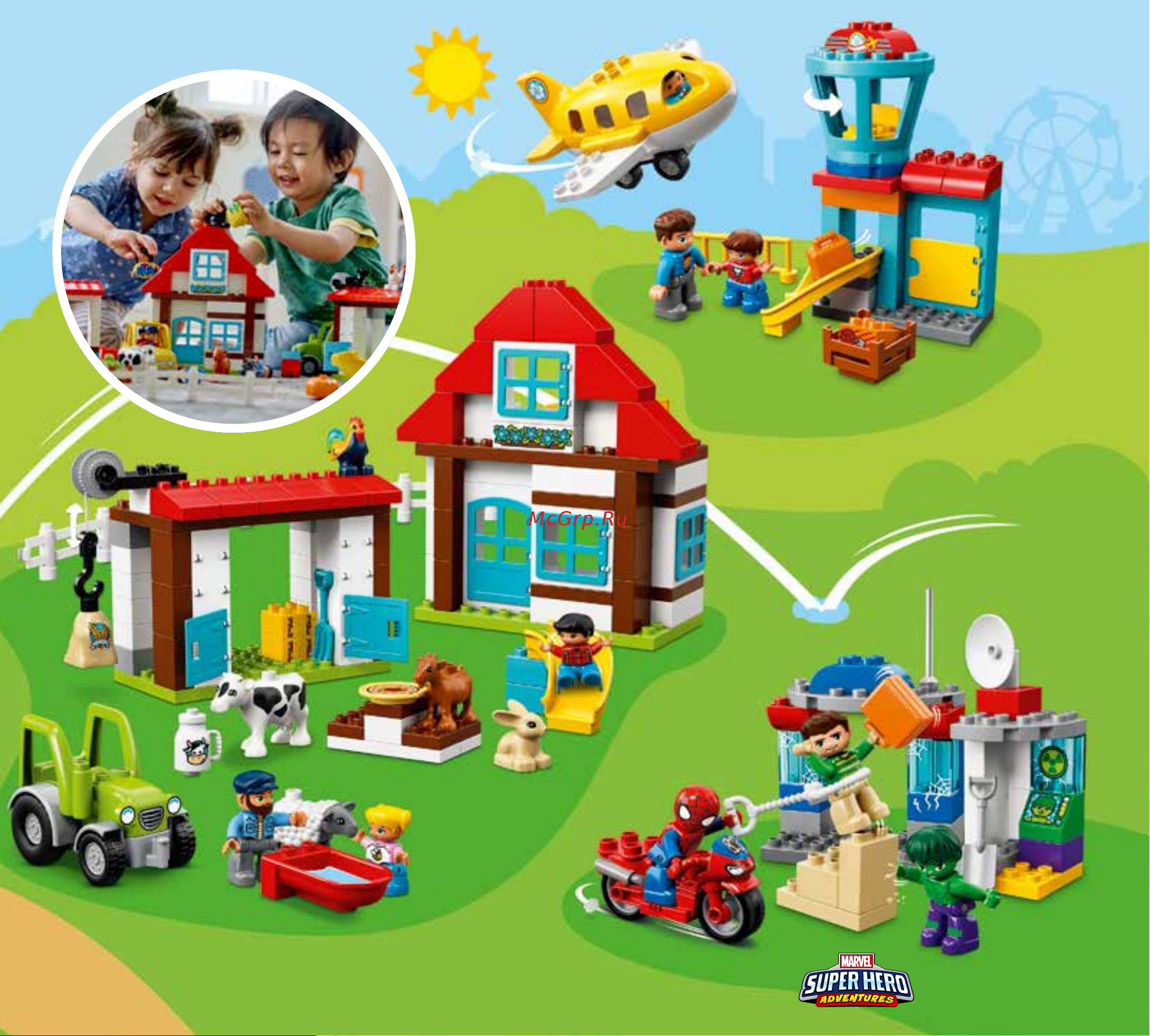 Lego DUPLO 10864 Large Playground Brick Box (Большая игровая площадка) Руководство по эксплуатации онлайн [3/32] 767611