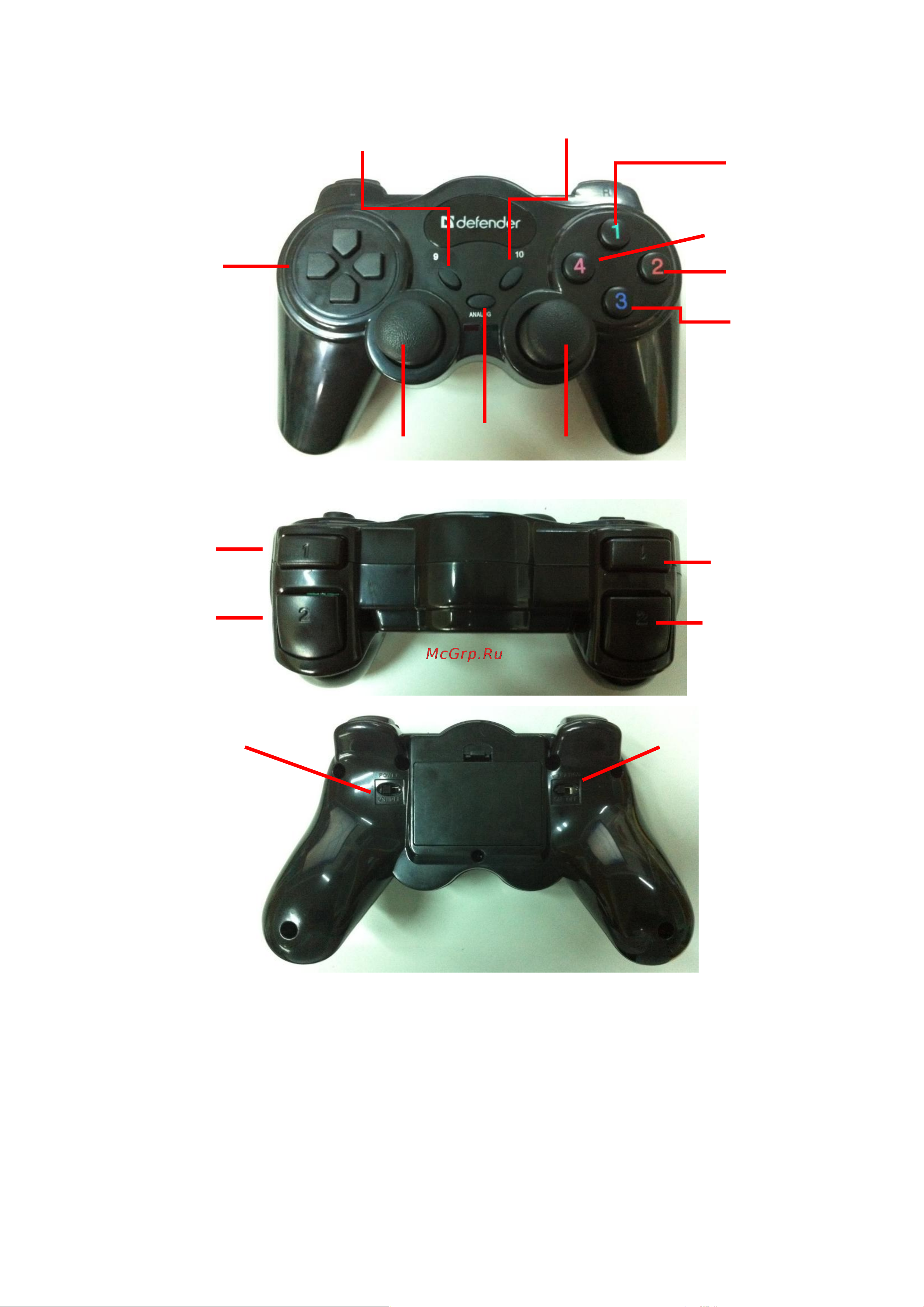Defender Game Master Wireless USB (64257) [2/2] Описание продукта