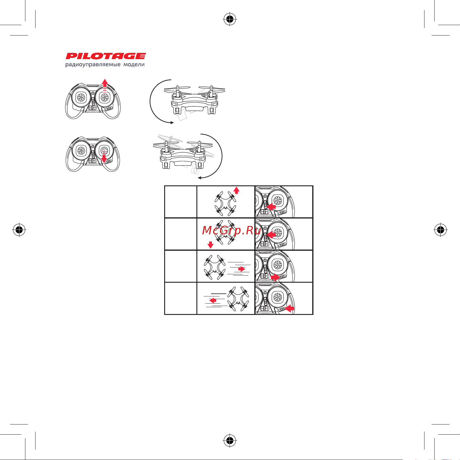 Pilotage Nano-X2 RTF RC17301 [18/24] Accelerator alignment