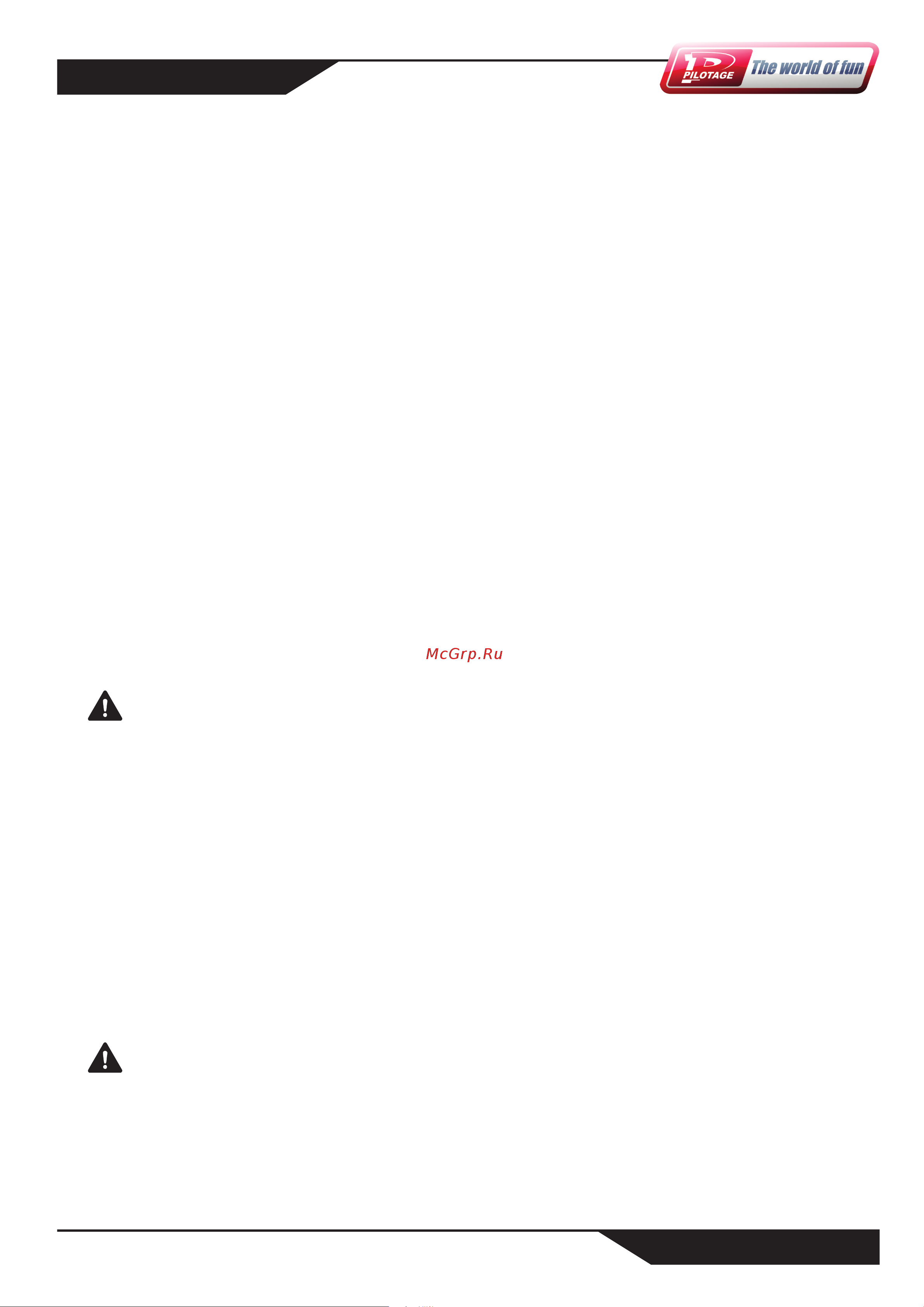 Pilotage RC11936 [7/22] Start up guide