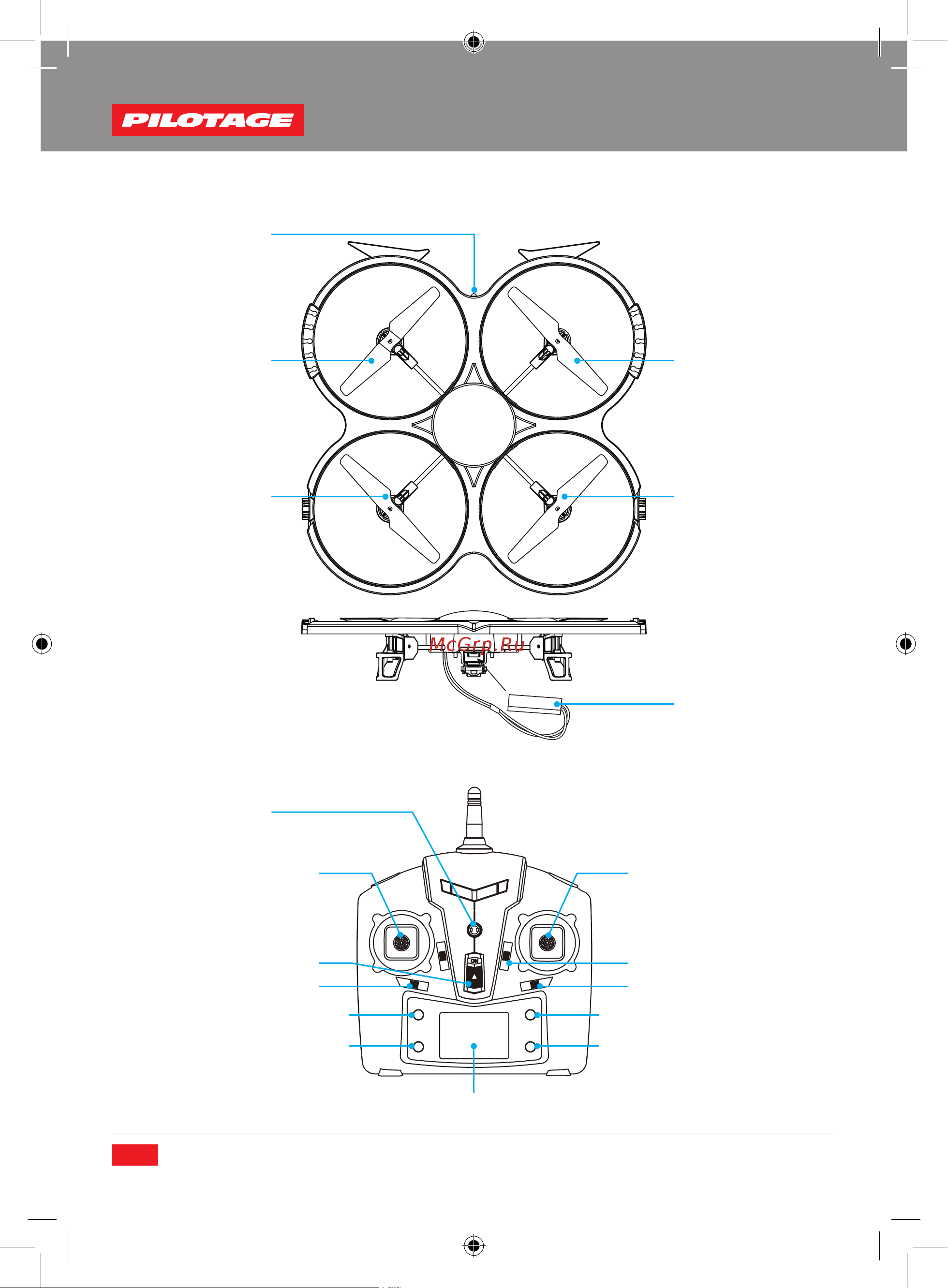 Pilotage UFO 6-axis RC15771 [18/32] Модель квадрокоптера