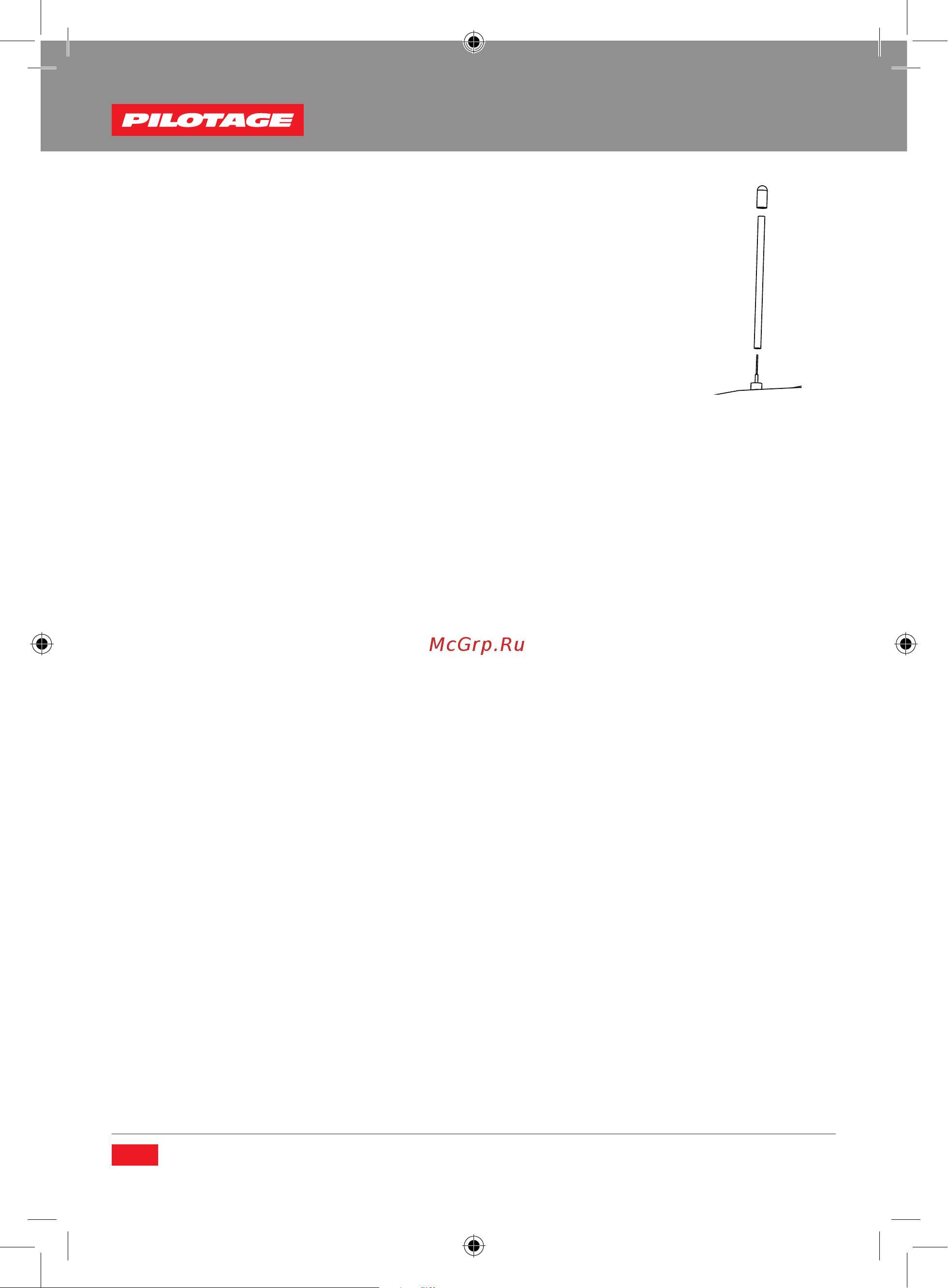 Pilotage Arrow 25 RC15829 [6/28] Antenna tube installation