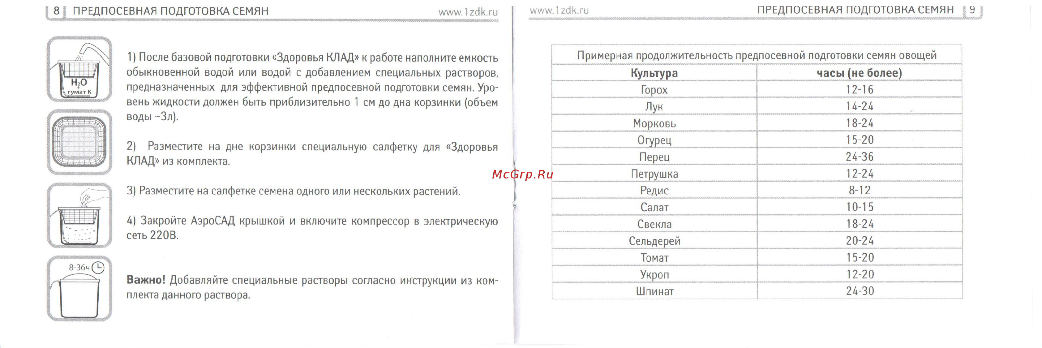 Noname Аэросад Здоровья клад Руководство по эксплуатации онлайн [5/10] 768297