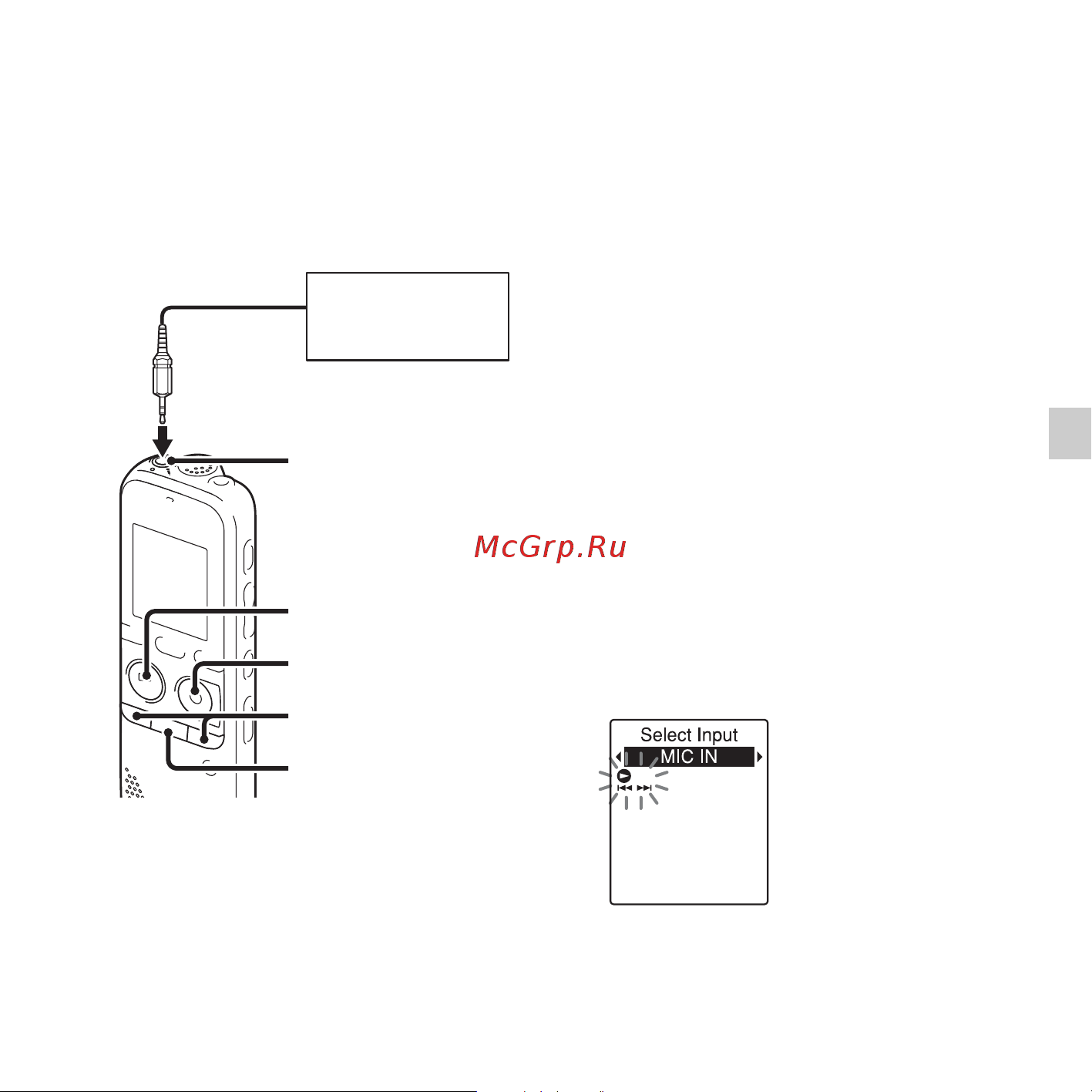Sony ICD-PX312M [47/163] Запись с помощью других устройств