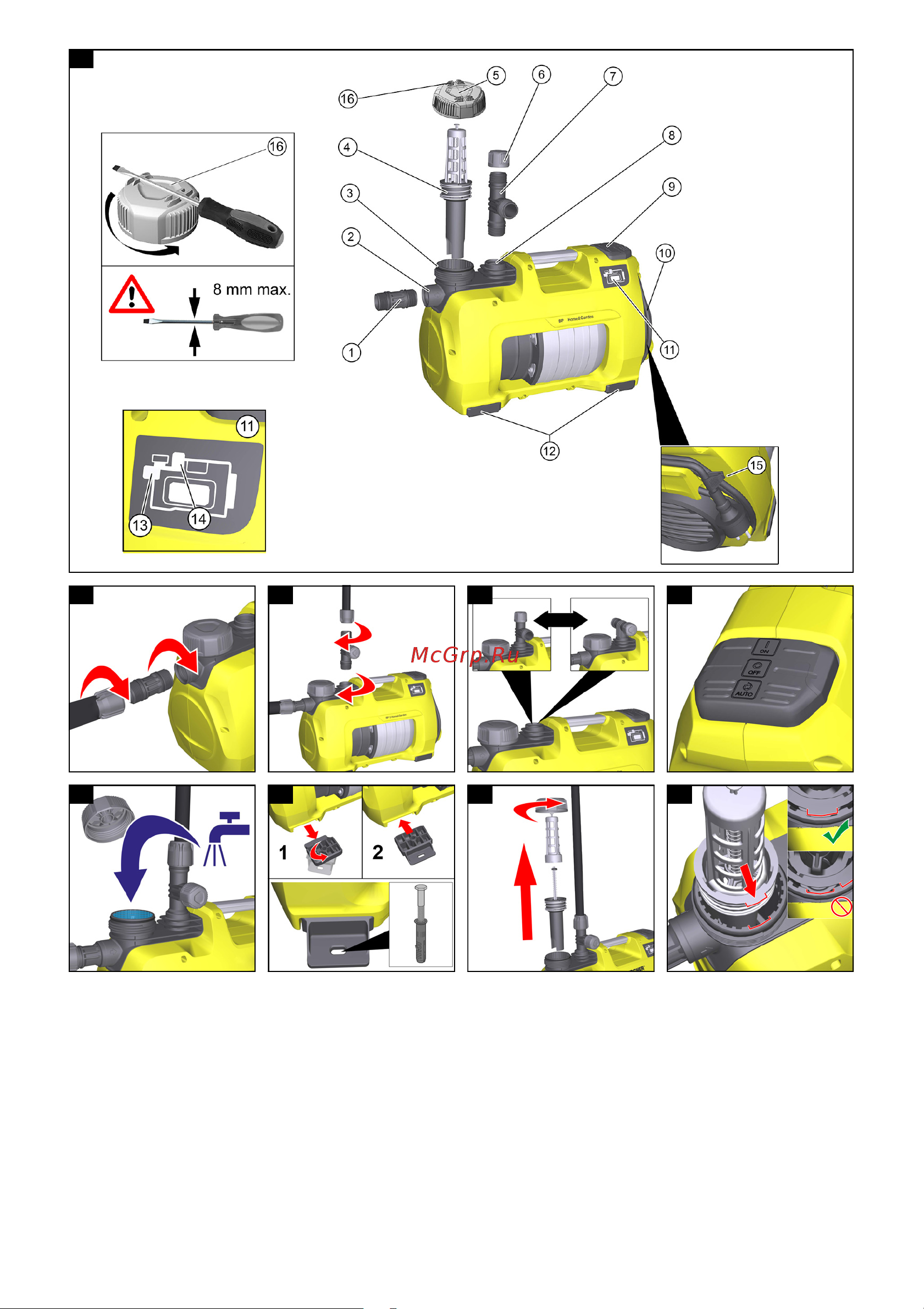 Karcher BP 4 Home & Garden Руководство по эксплуатации онлайн [2/64] 768370