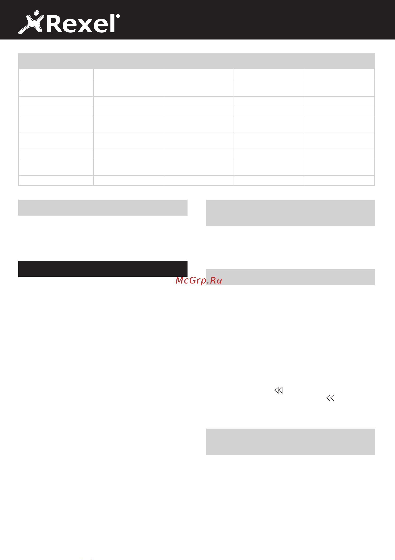 Rexel ProStyle C.C [14/39] Datos técnicos
