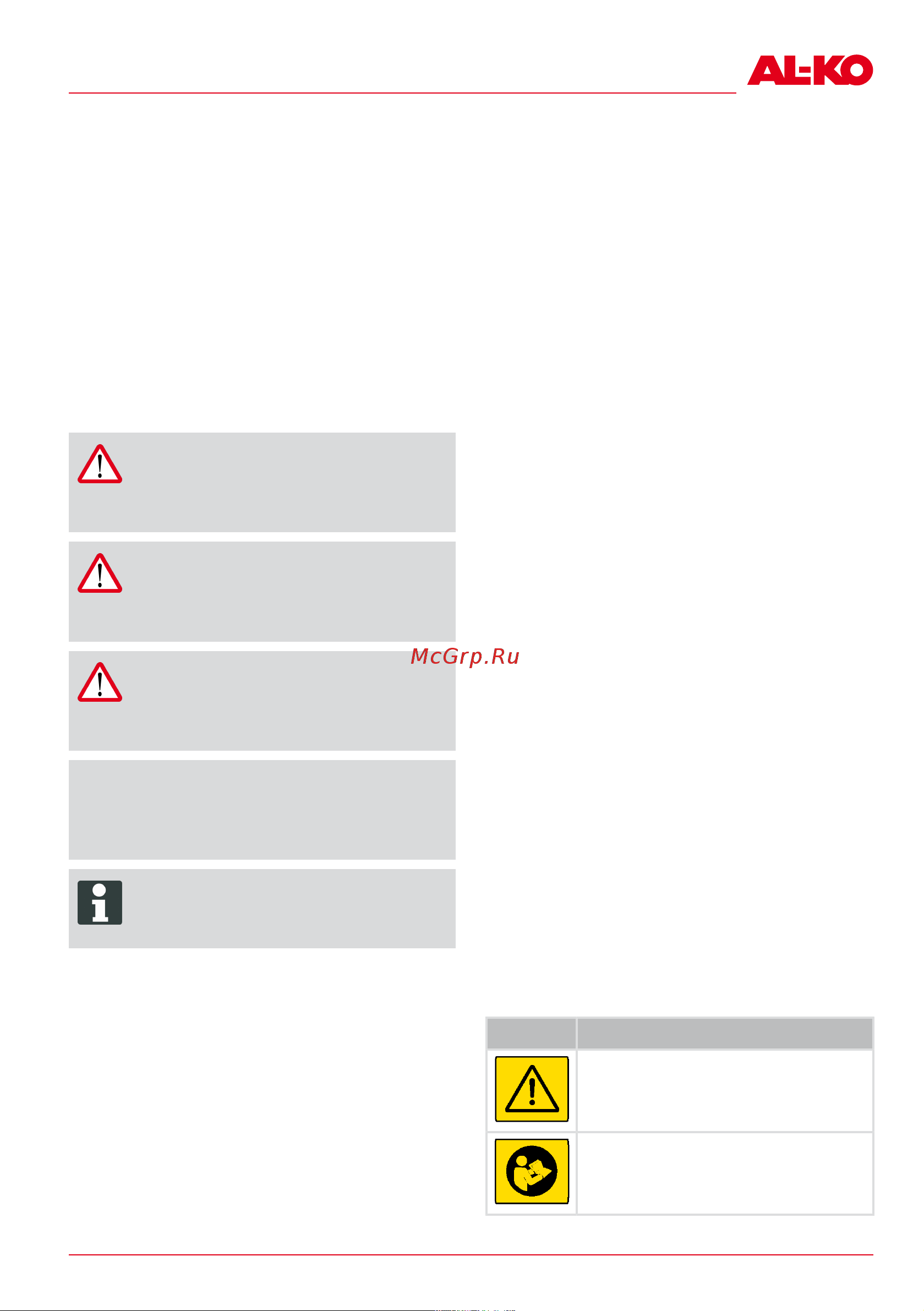 Al-Ko CSA 36 Li [35/132] À propos de cette notice