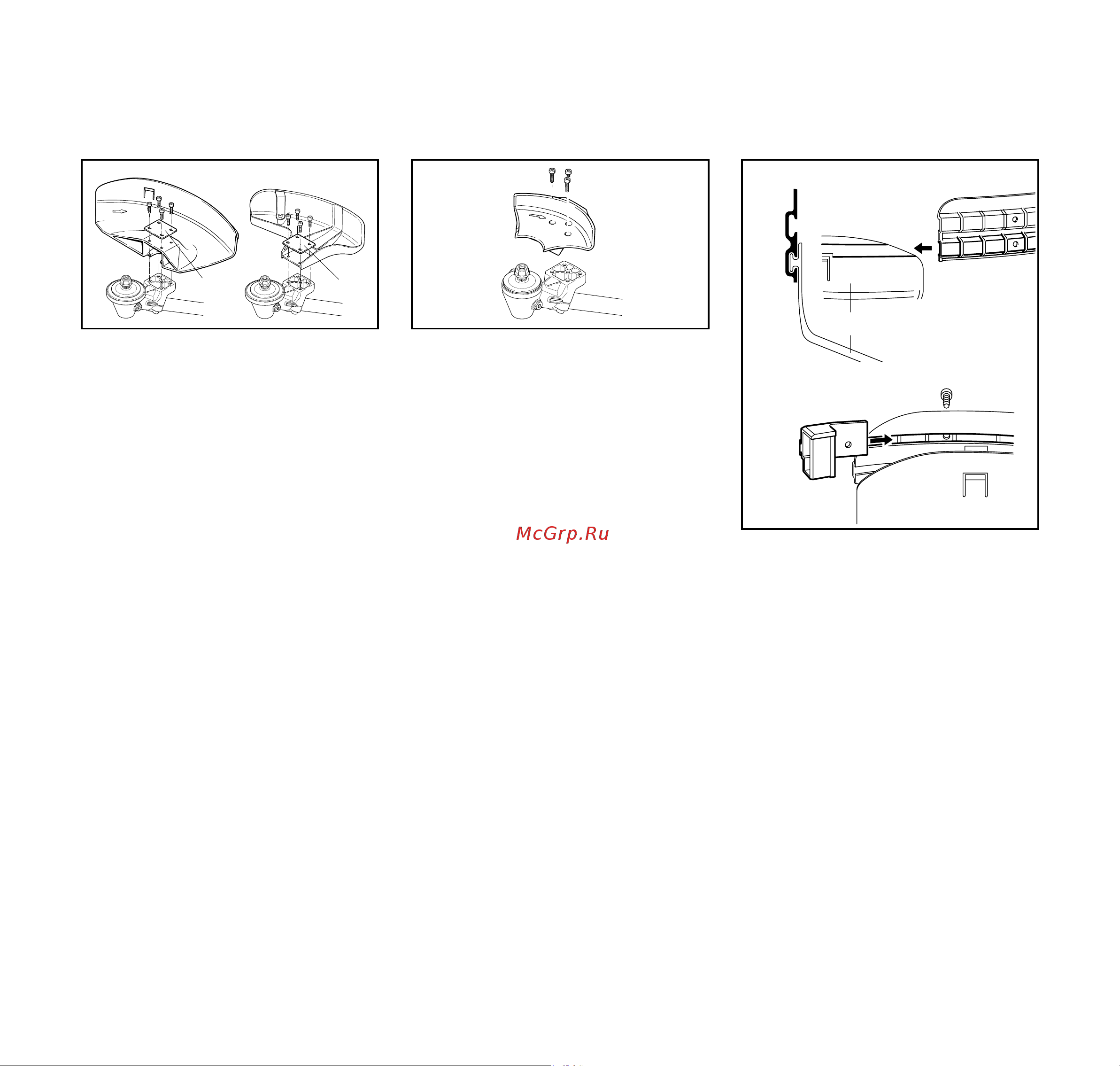 Stihl FS 480 K [23/98] Mounting the deflectors and limit stop
