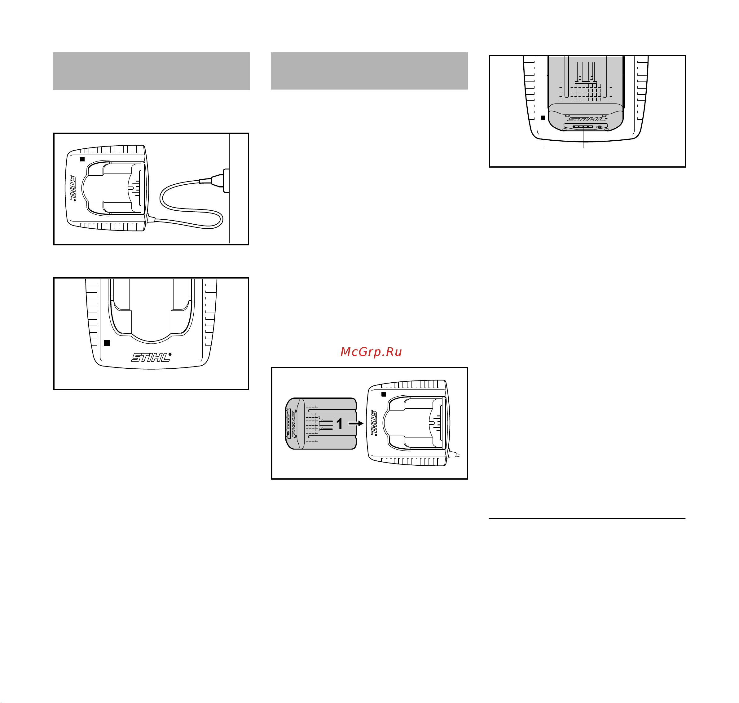 Stihl TSA 230 [133/236] Elektrisk tilslutning af ladeaggregat