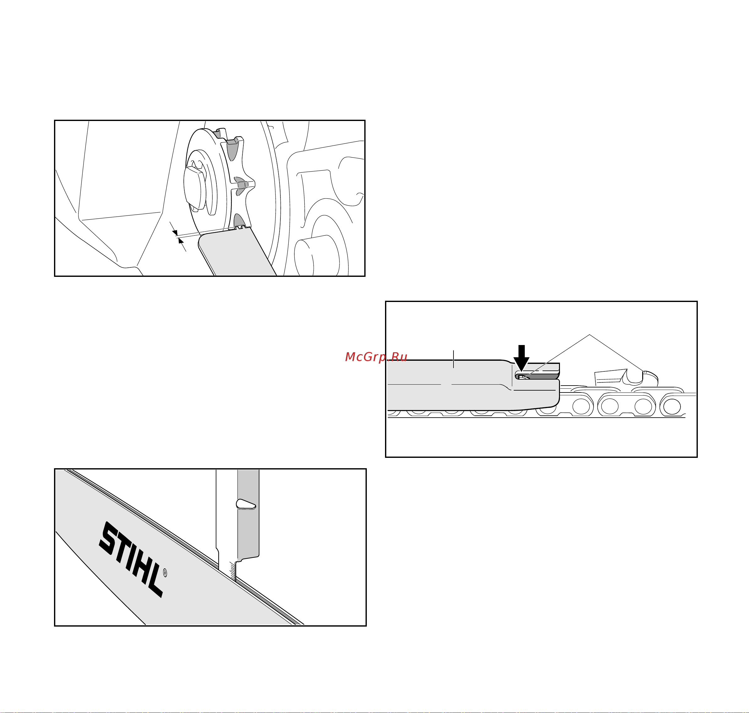 Stihl MSA 120 C-BQ 12 [303/372] Бағыттаушы шинаны тексеру