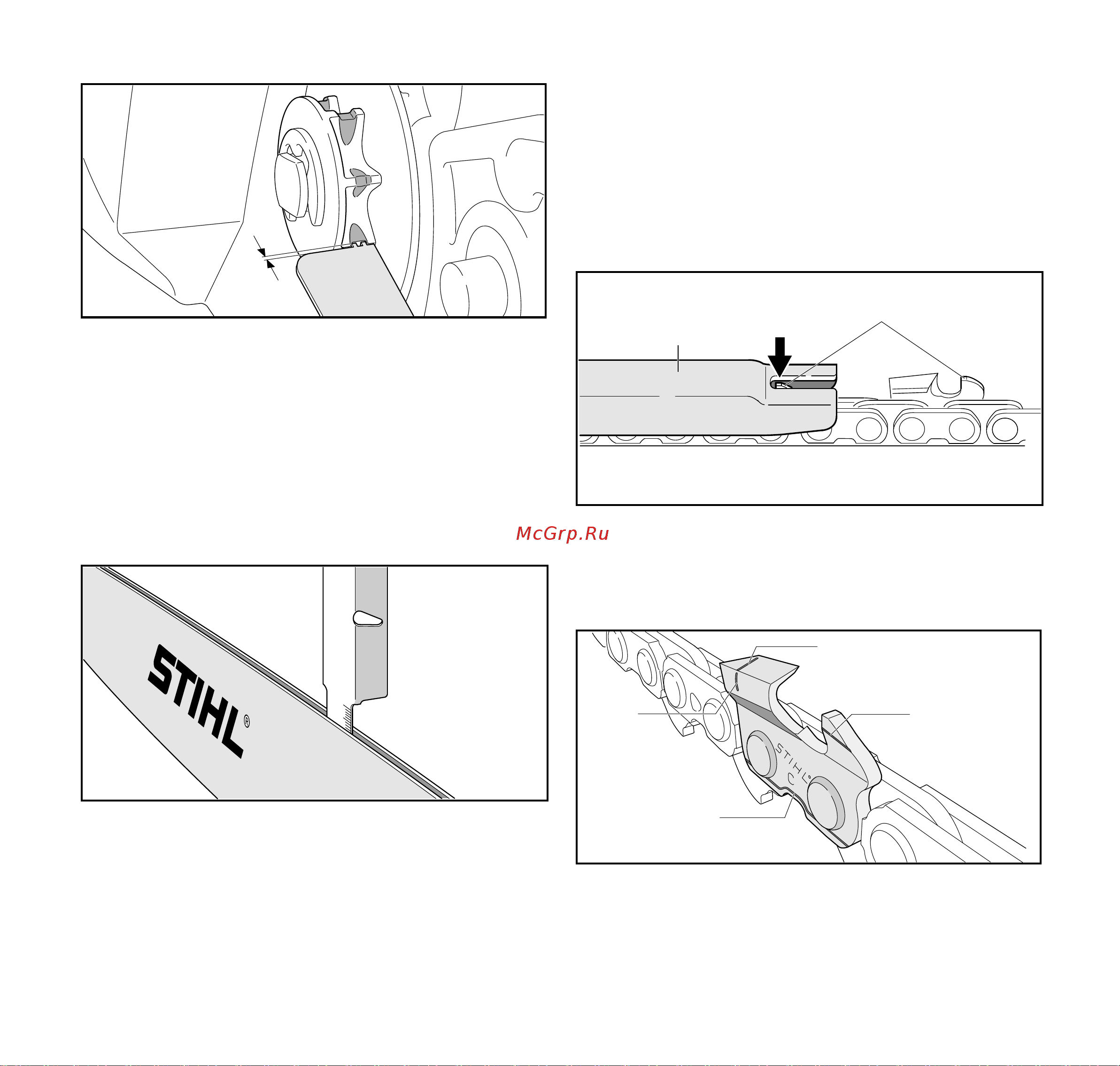 Stihl MSA 120 C-BQ 12 [351/372] Pjovimo juostos tikrinimas