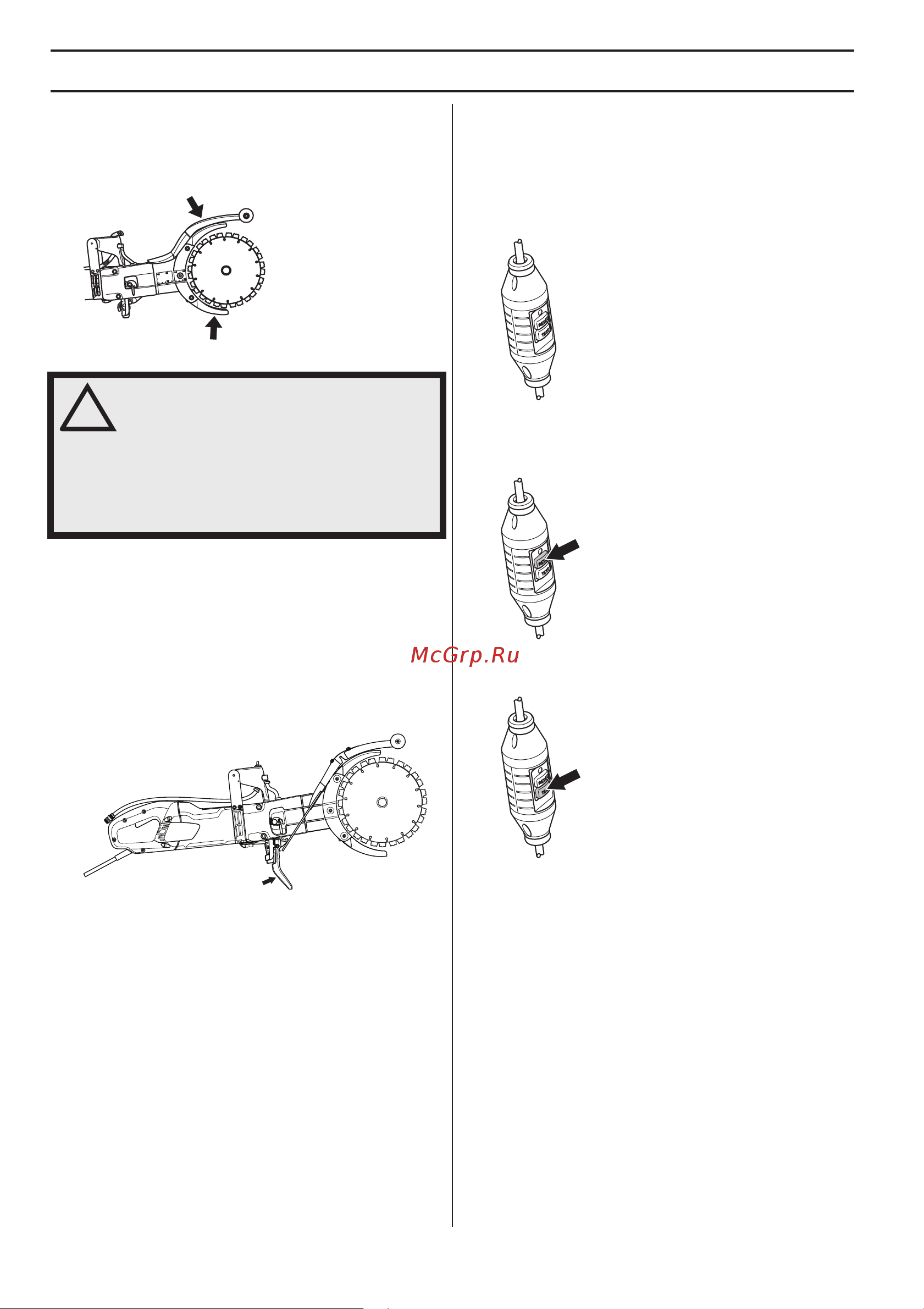 Husqvarna K4000 Cut-n-Break [30/96] Mehånisma dro bas iekårtas