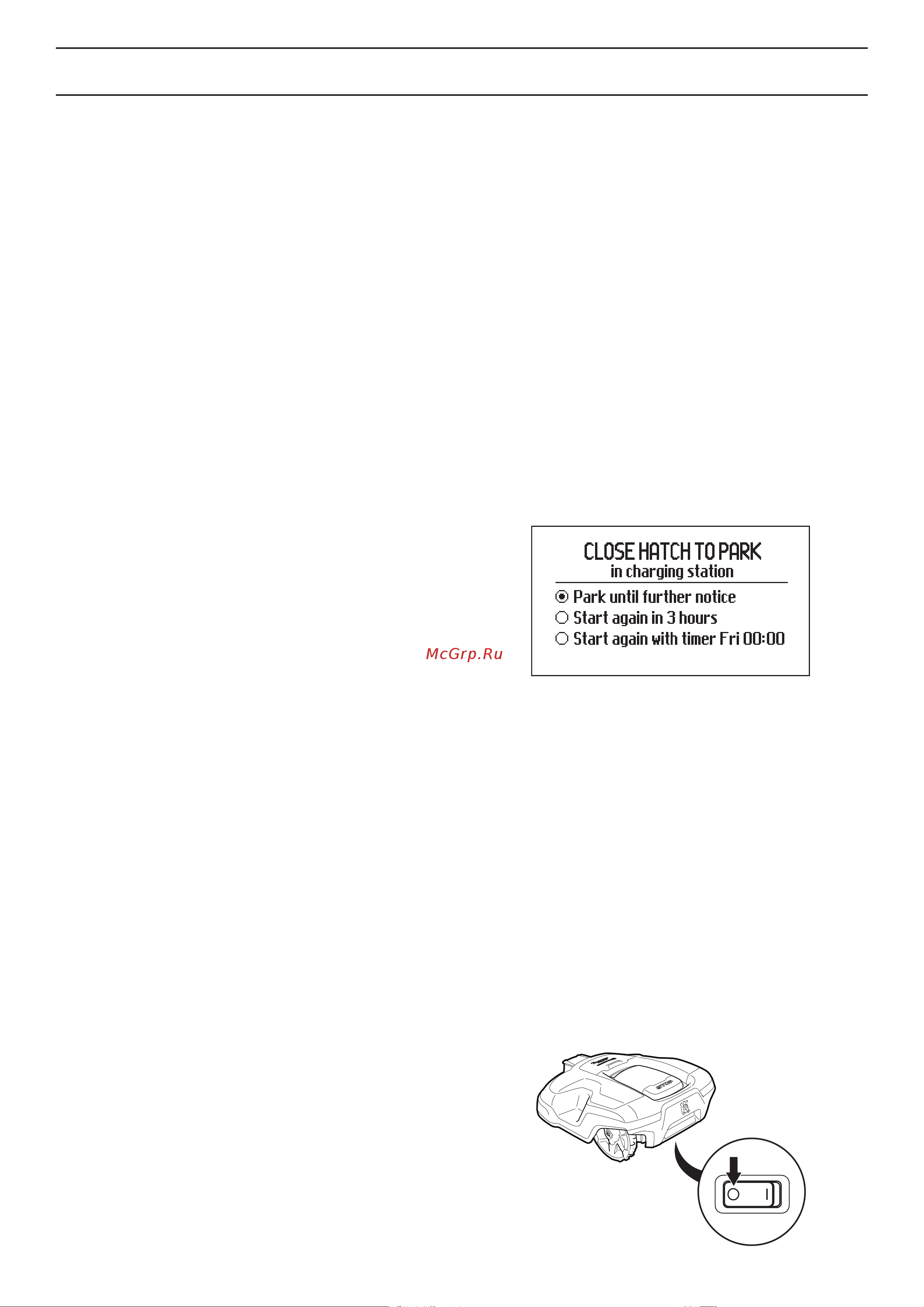 Husqvarna Automower 430X 9676731-17 [41/88] Панель управления