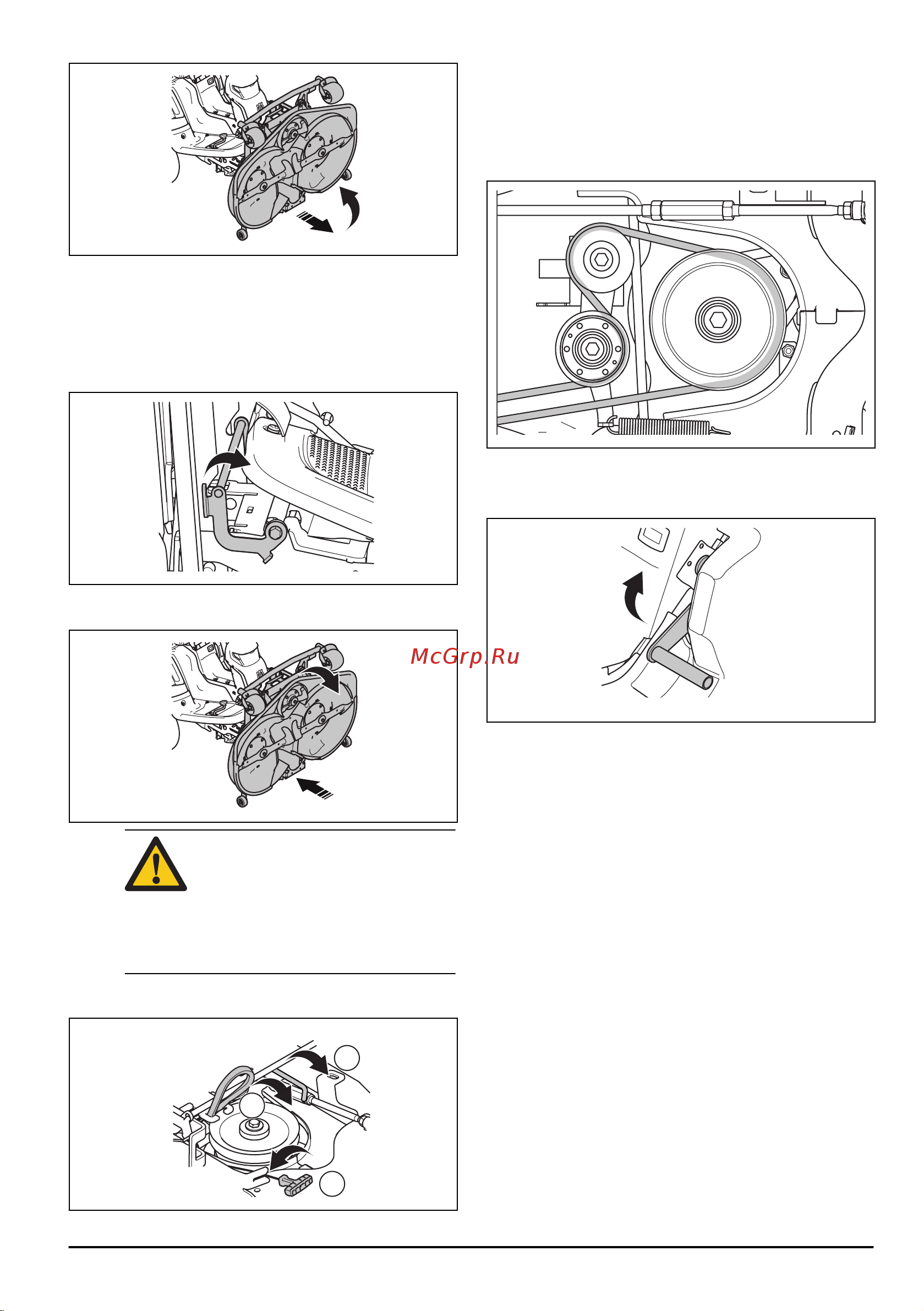 Husqvarna RC318T [101/148] Встановлення різальної деки в положення для скошування