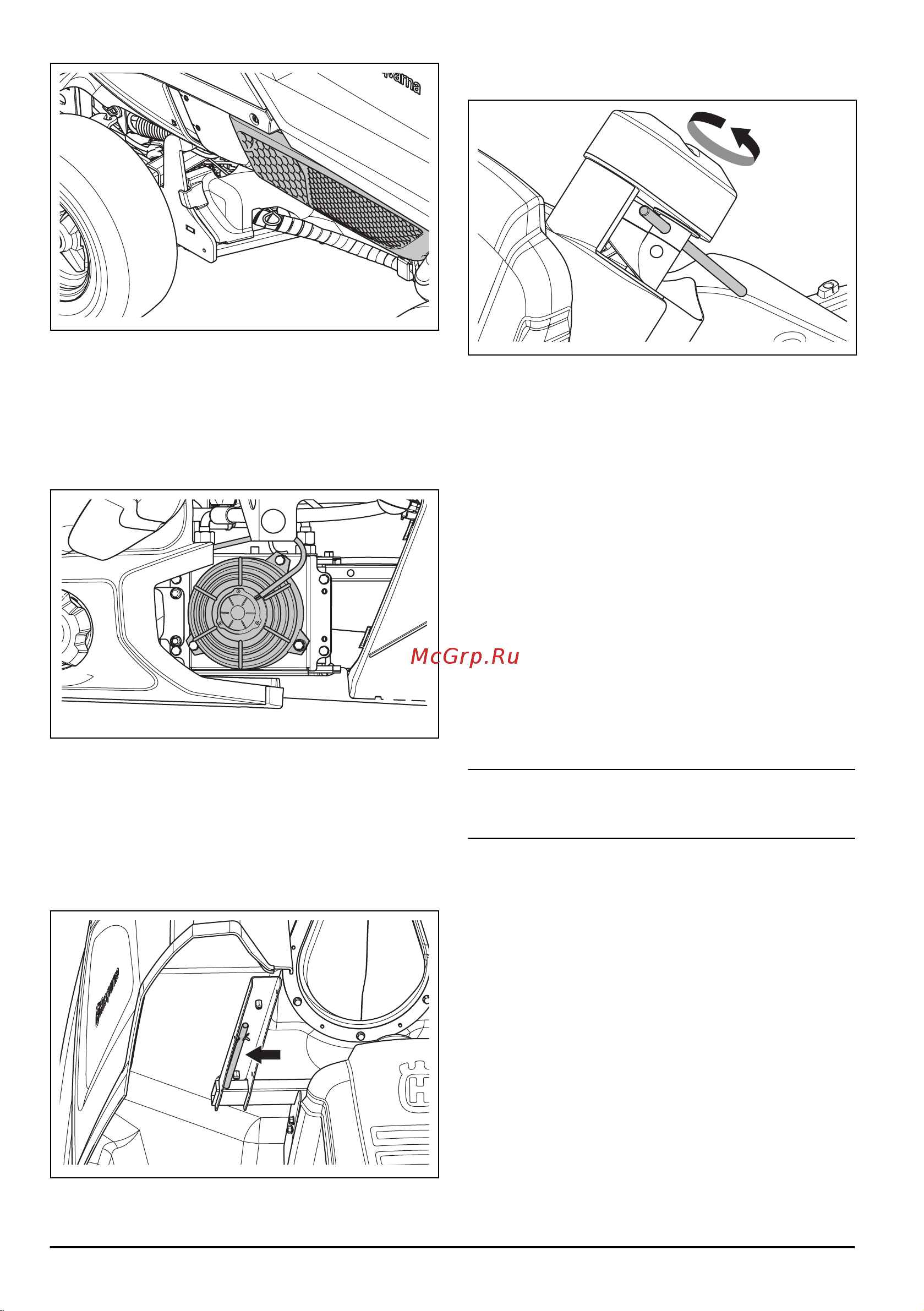 Husqvarna RC318T [132/148] Cură ț area răcitorului de ulei hidraulic