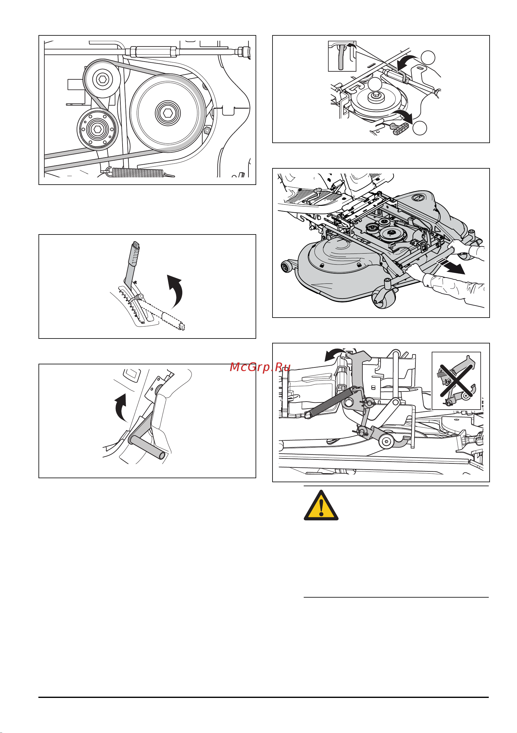 Husqvarna RC318T [15/148] Снятие режущей деки