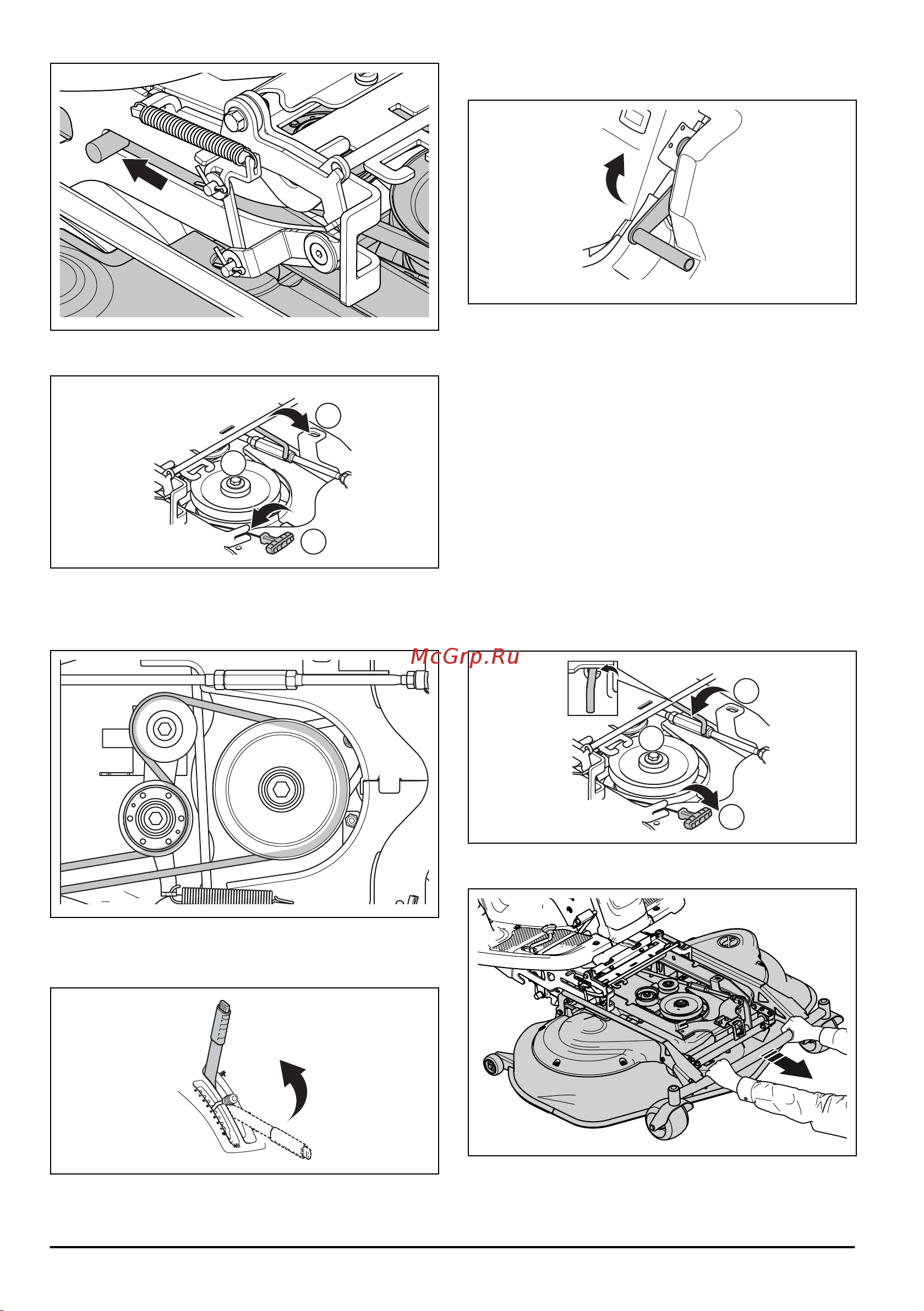 Husqvarna RC318T [88/148] Зняття різальної деки