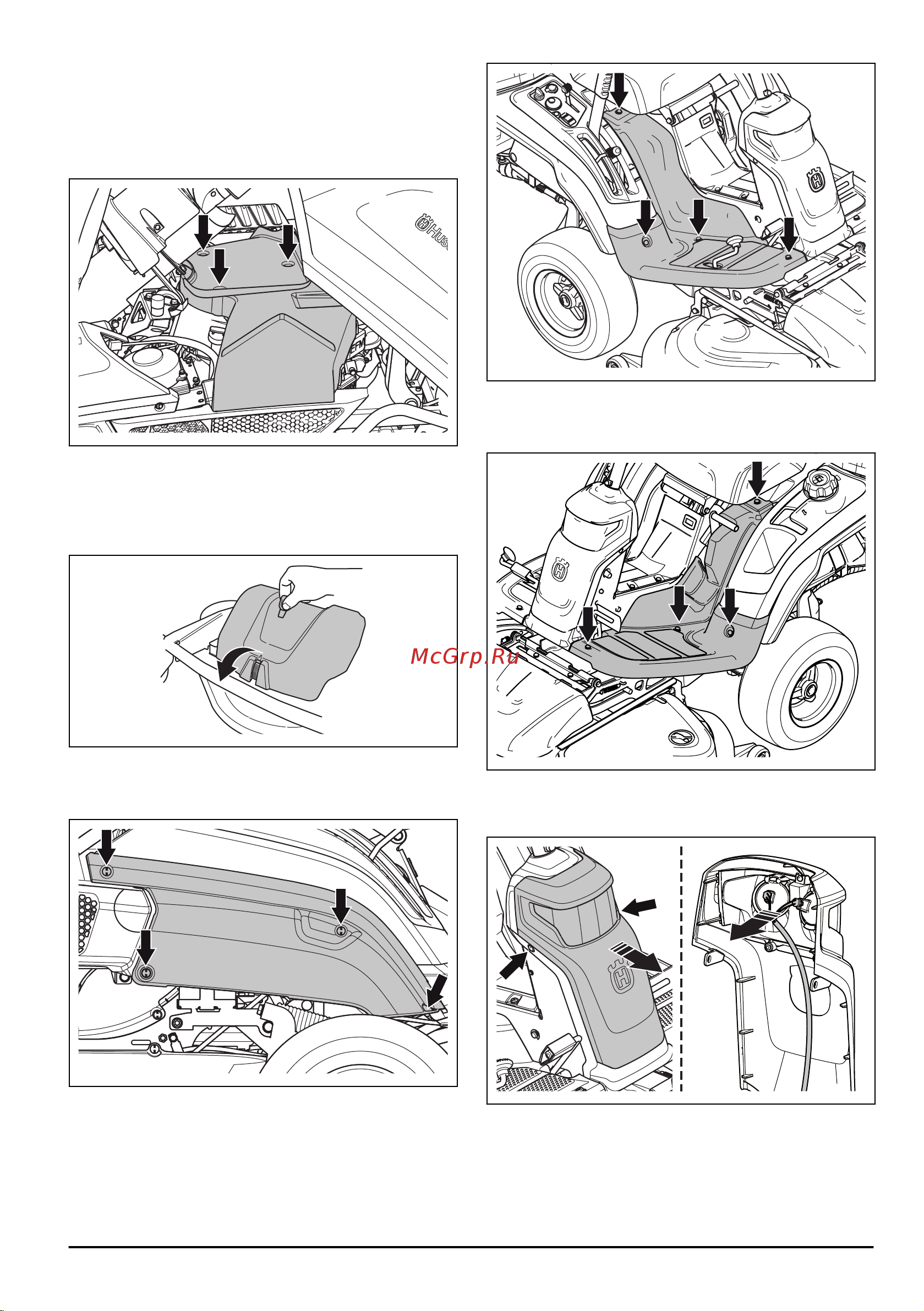 Husqvarna RC318T [97/148] Заміна розбитої лампи