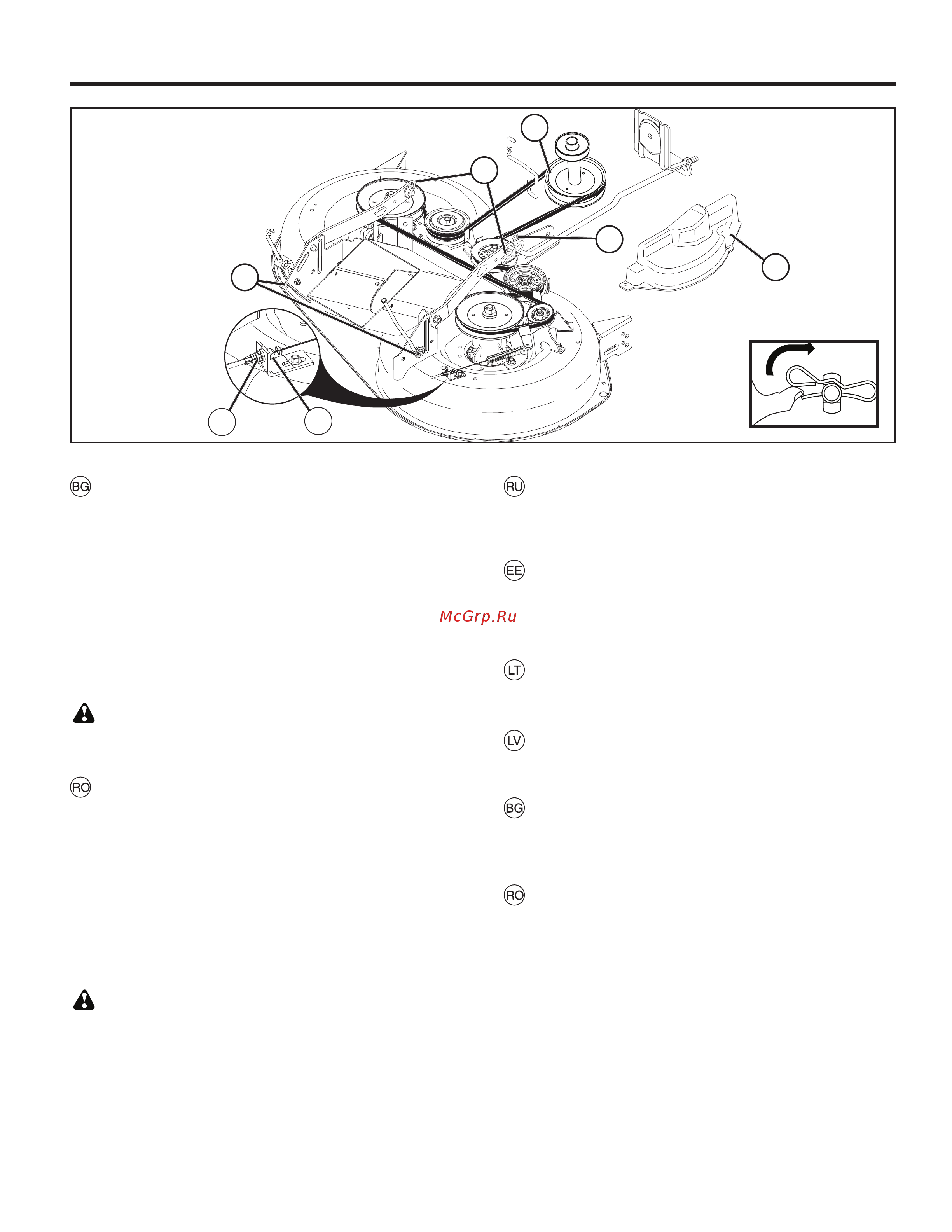 Husqvarna TC138L [85/108] Монтаж на косачното устройство
