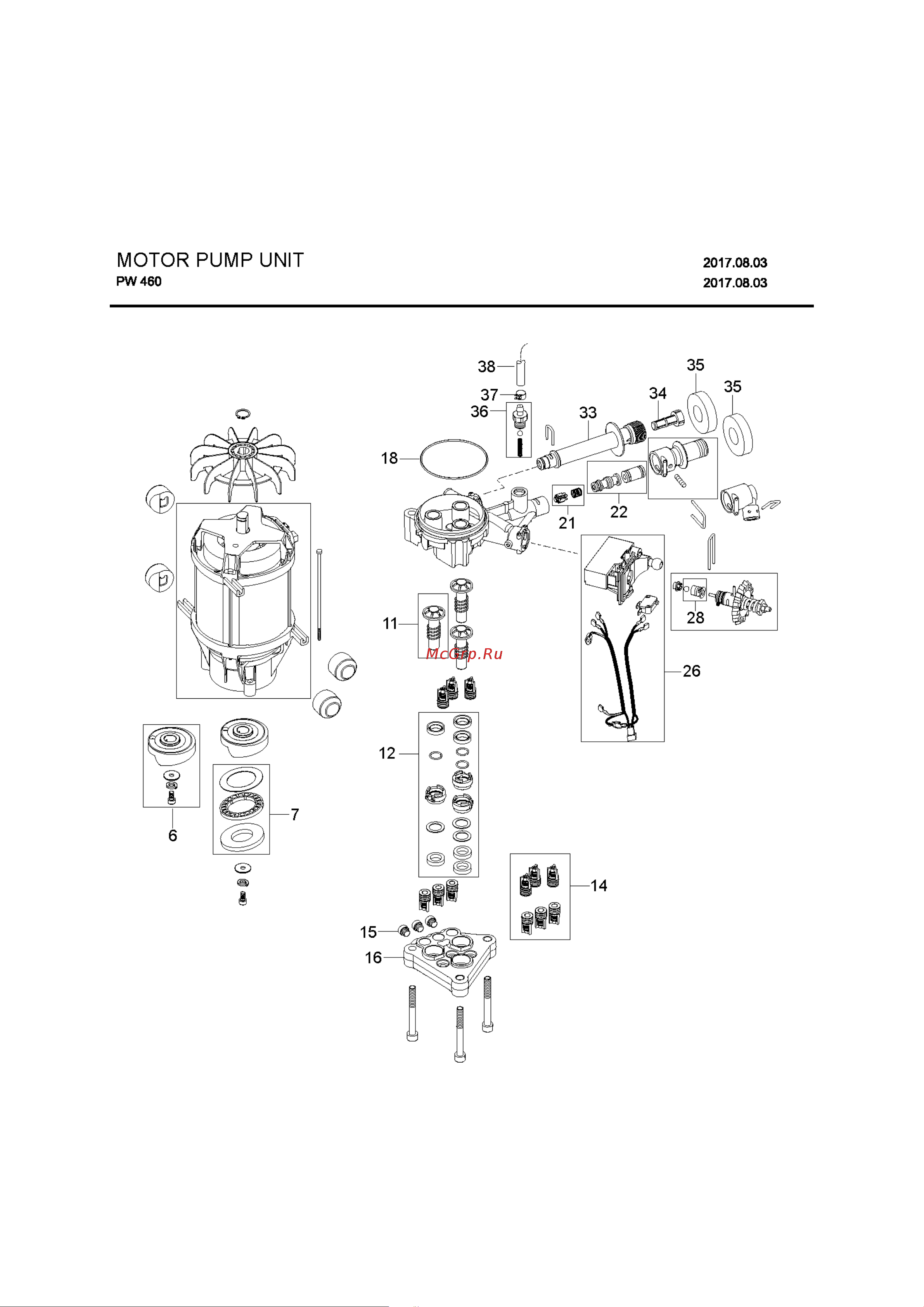 Husqvarna PW460 Руководство по эксплуатации онлайн [8/9] 768682