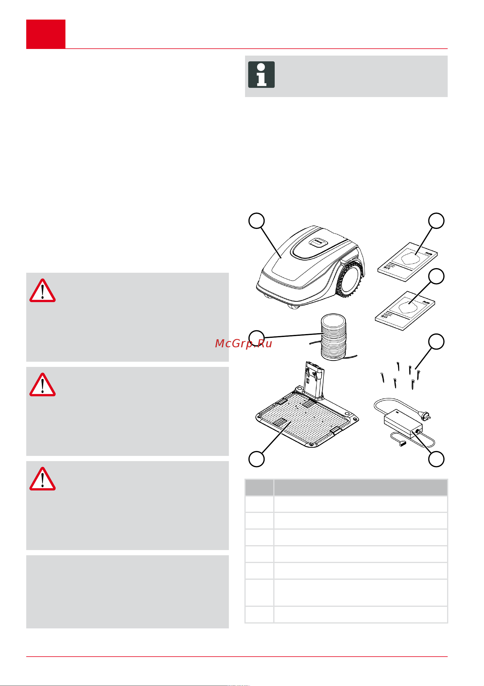 Al-Ko Robolinho 500 E [38/432] Caution denotes a potentially dan gerous situation which can result in minor or moderate injury if not avoided