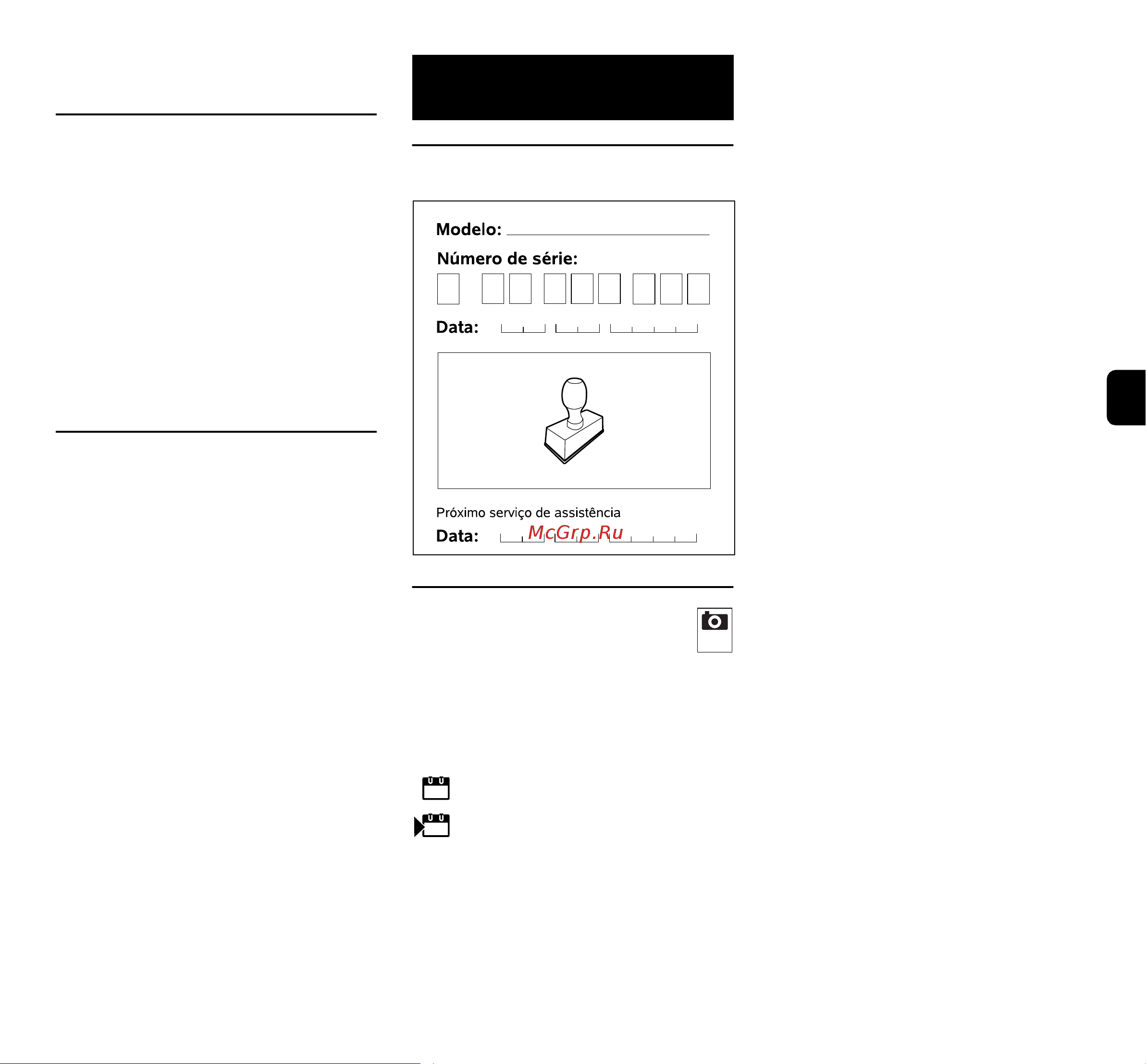 Viking MB 443.1 [137/259] Plano de manutenção