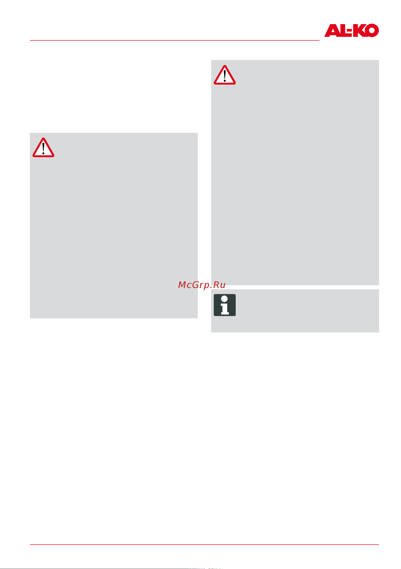 Al-Ko HT 4055 [47/468] Warning danger of cutting injur ies danger of cutting injuries when reaching into sharp edged moving appliance parts and into cutting tools before maintenance