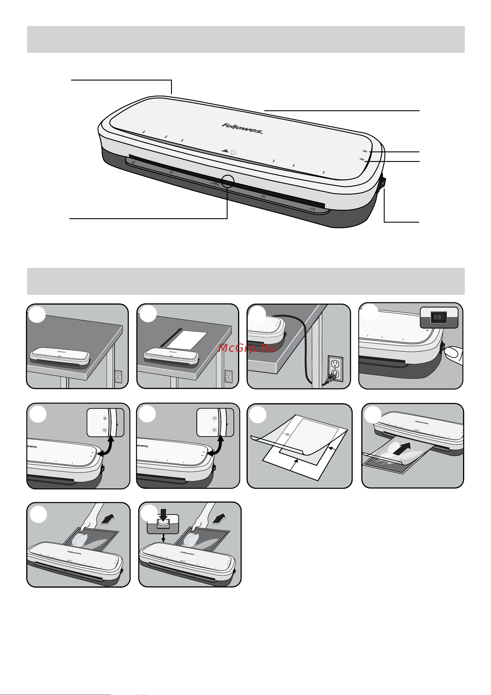 Fellowes L80-A4 (FS-57108) [3/70] Laminator controls