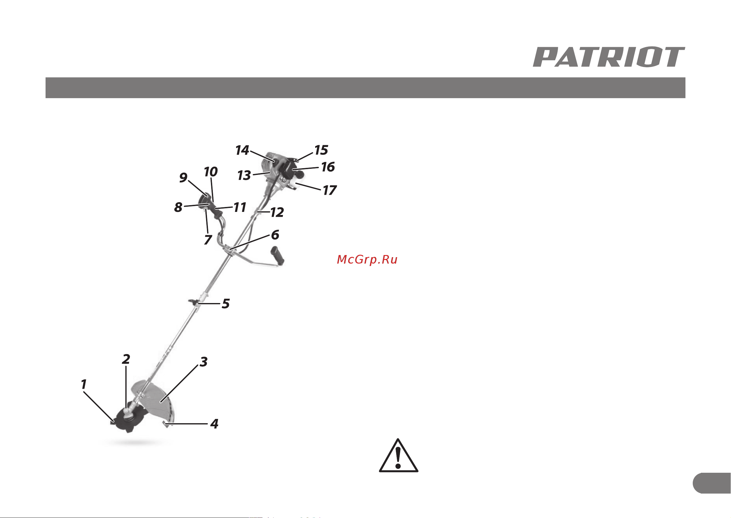Patriot PT 4555 ES [6/24] Устройство бензинового триммера