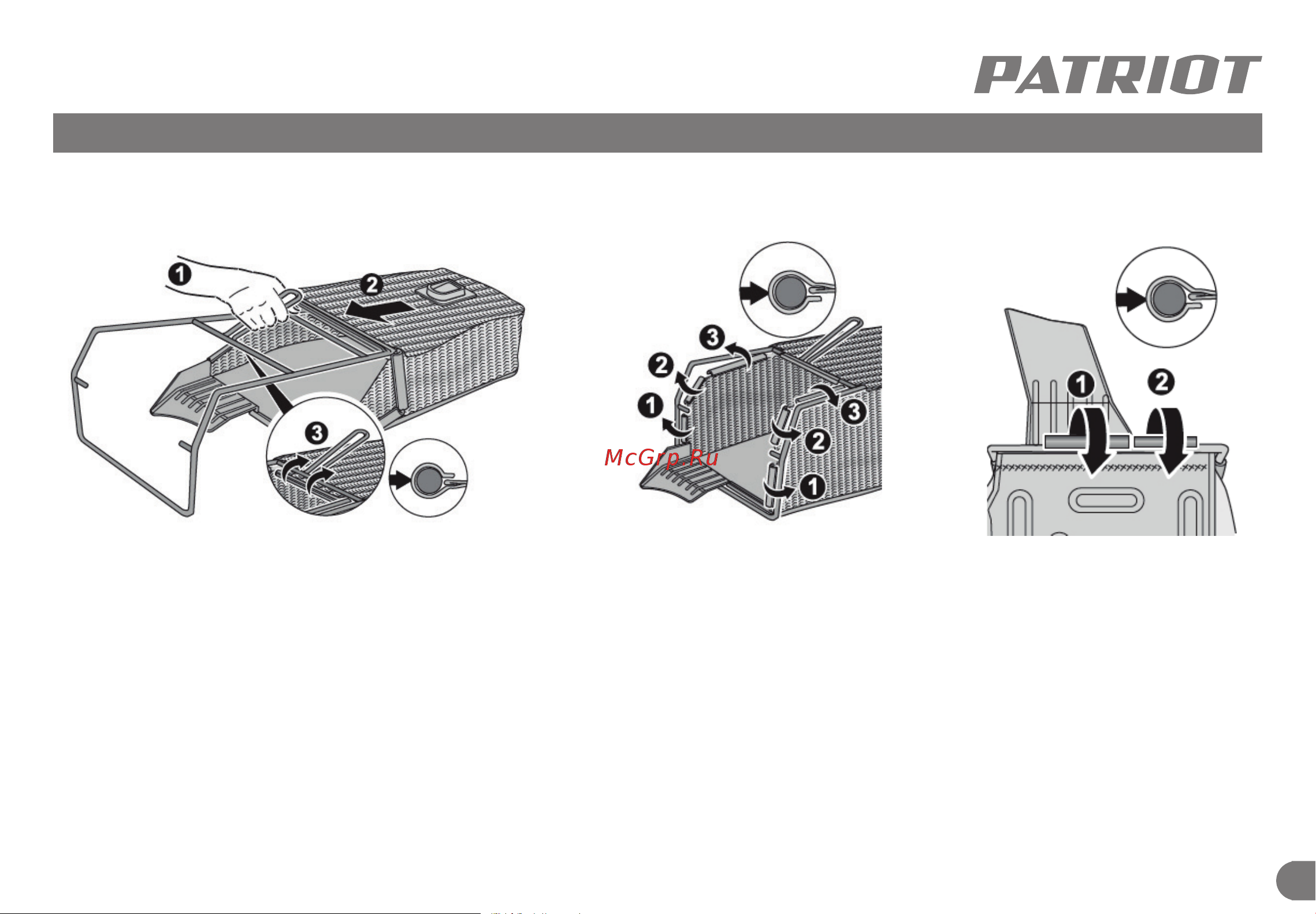 Patriot PT 1433 E [20/29] Сборка электрической газонокосилки