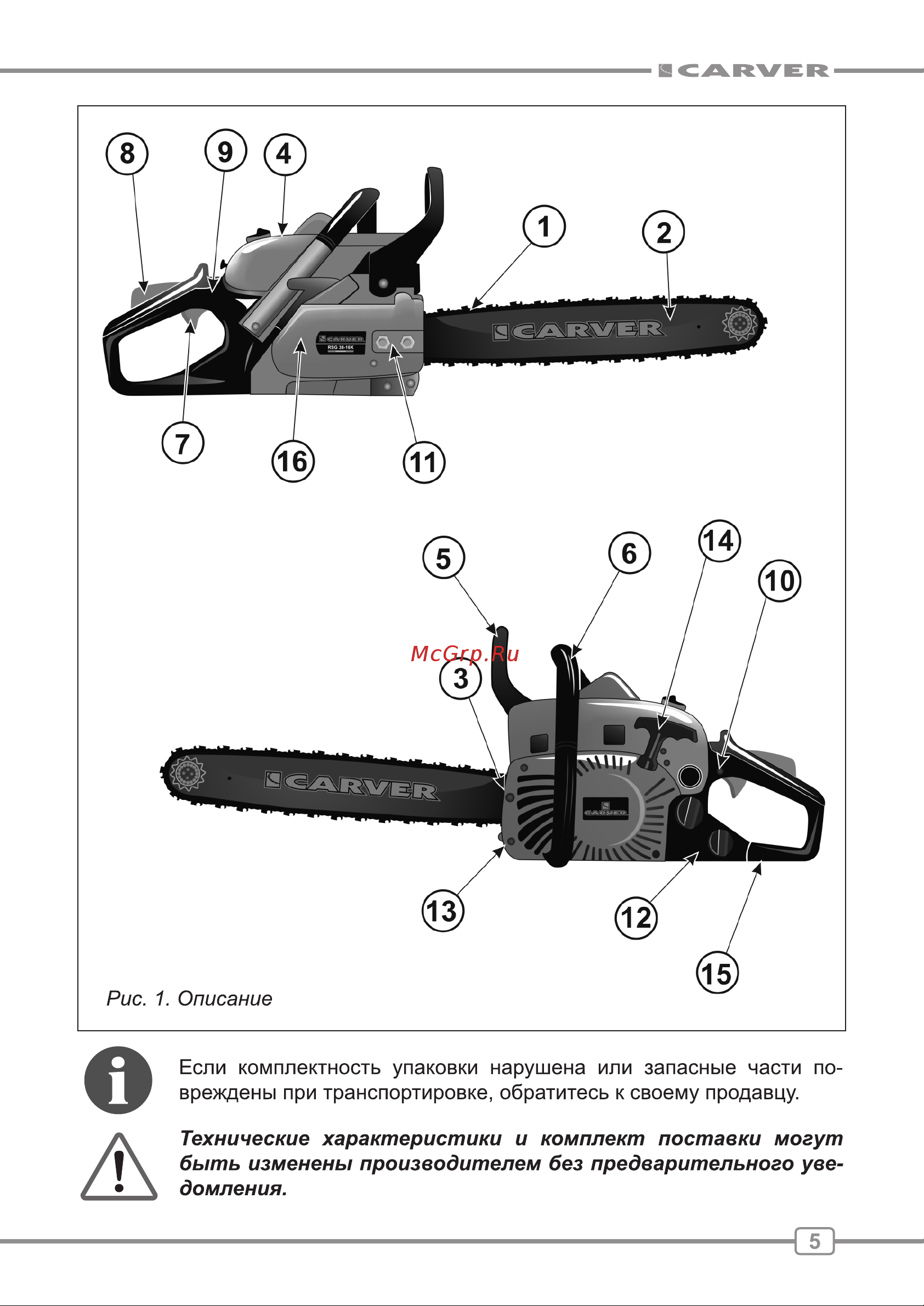 ООО УРАЛОПТИНСТРУМЕНТ CARVER RSG-41-16K Руководство по эксплуатации онлайн [5/28] 769000