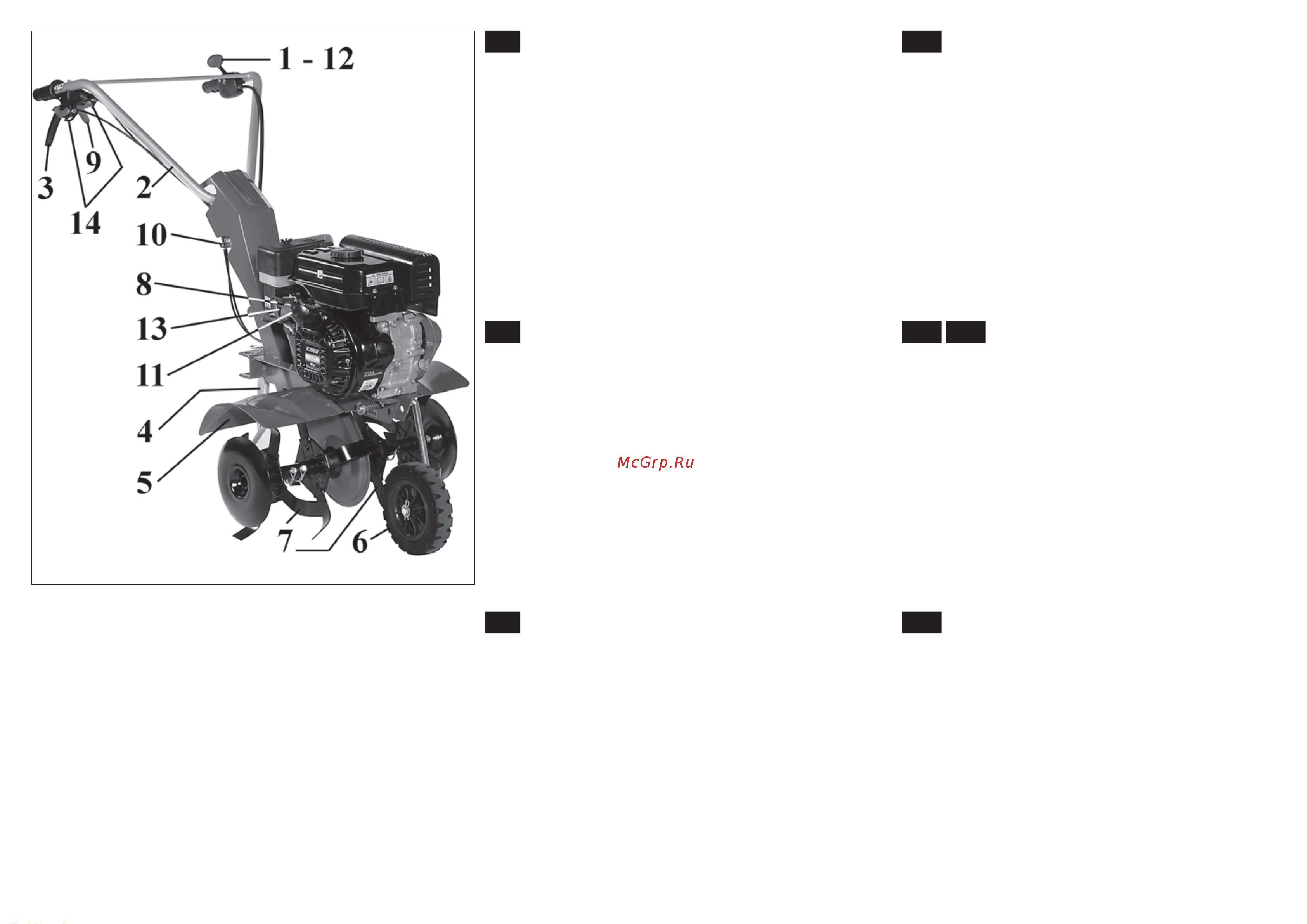 Efco MZ 2050 RX [4/48] Cz části motorový kultivátor
