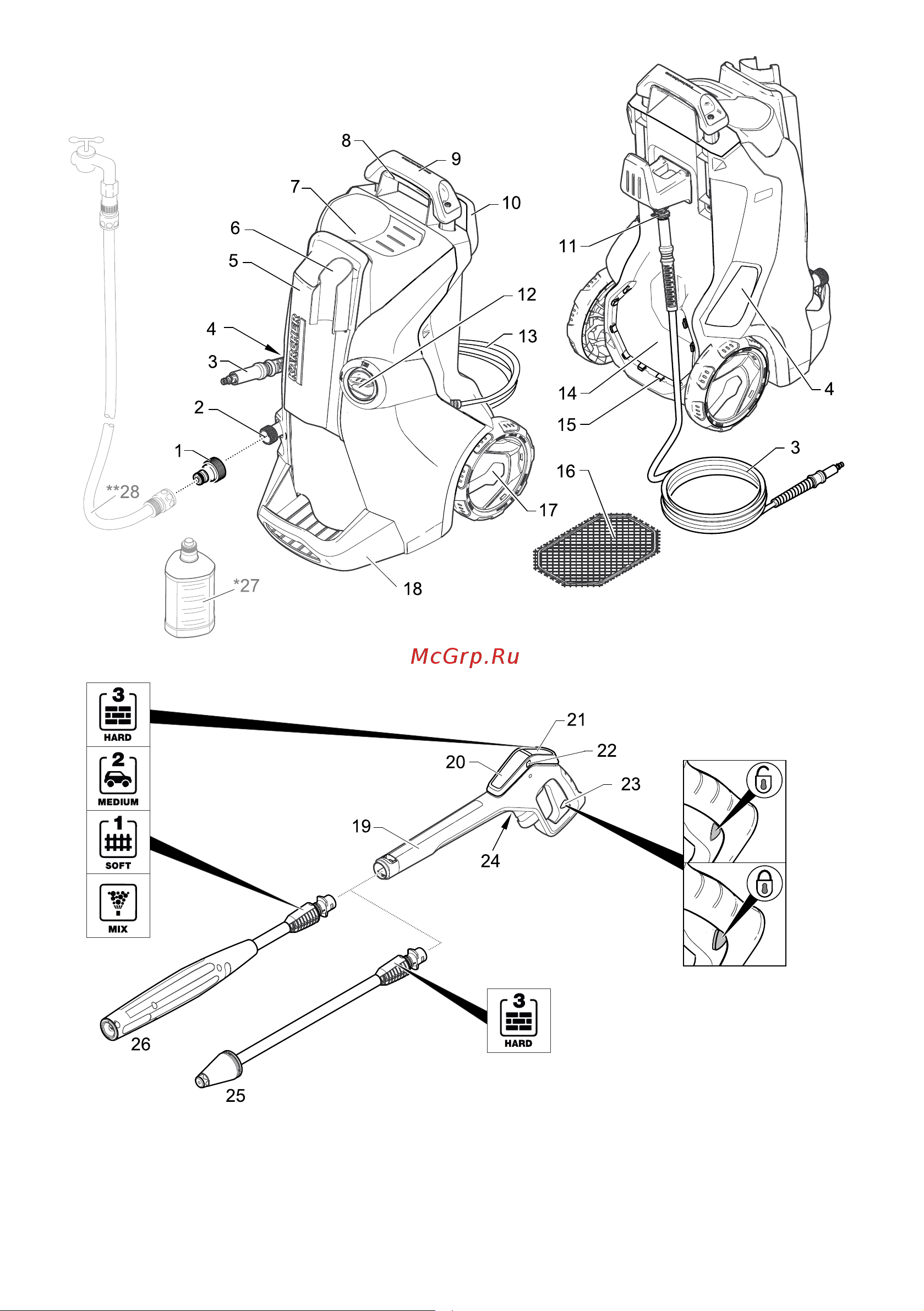 Karcher K 4 Full Control (1.324-000.0) Руководство по эксплуатации онлайн [4/166] 769219