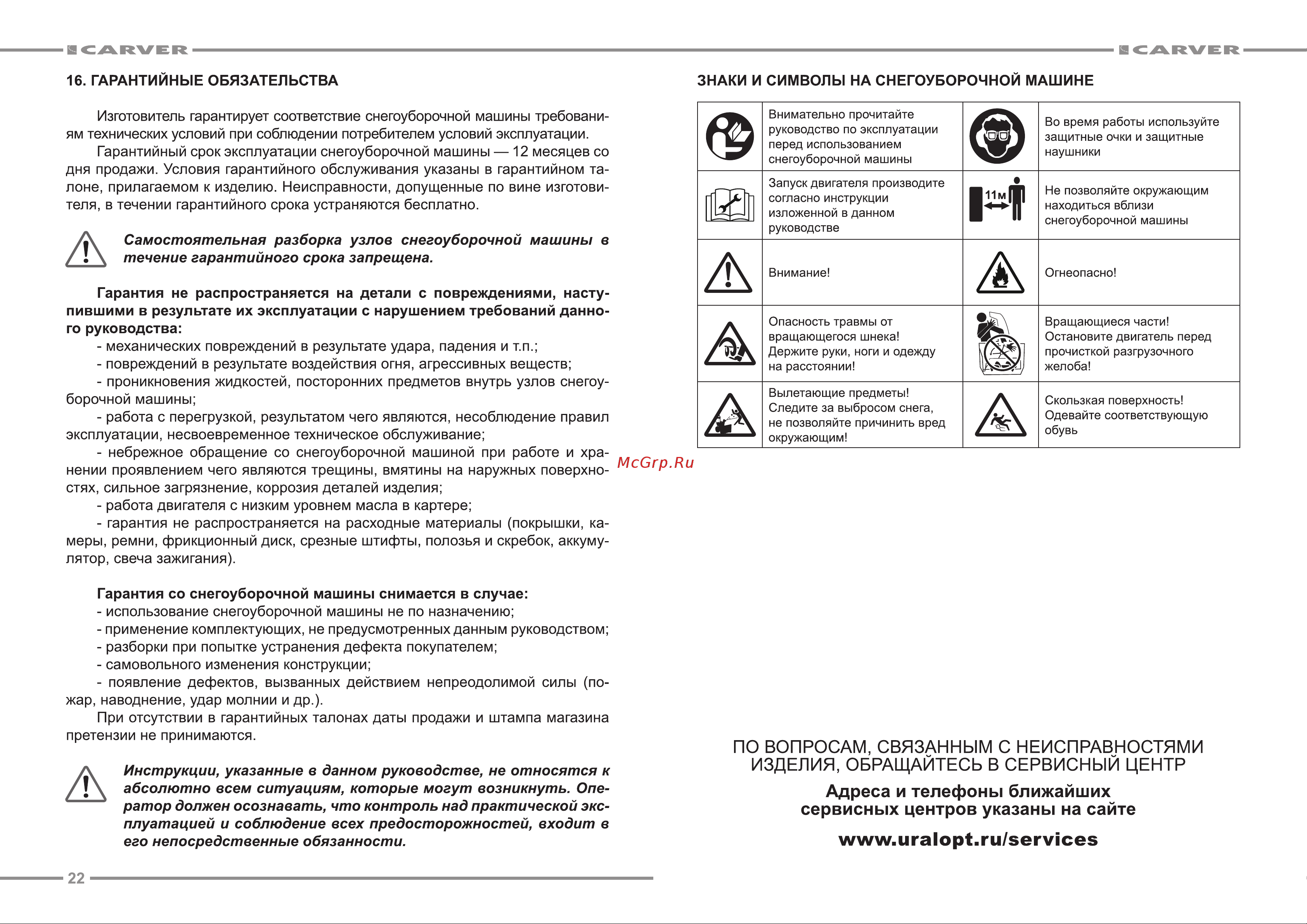ООО УРАЛОПТИНСТРУМЕНТ CARVER STG 6556 Руководство по эксплуатации онлайн [12/13] 769303