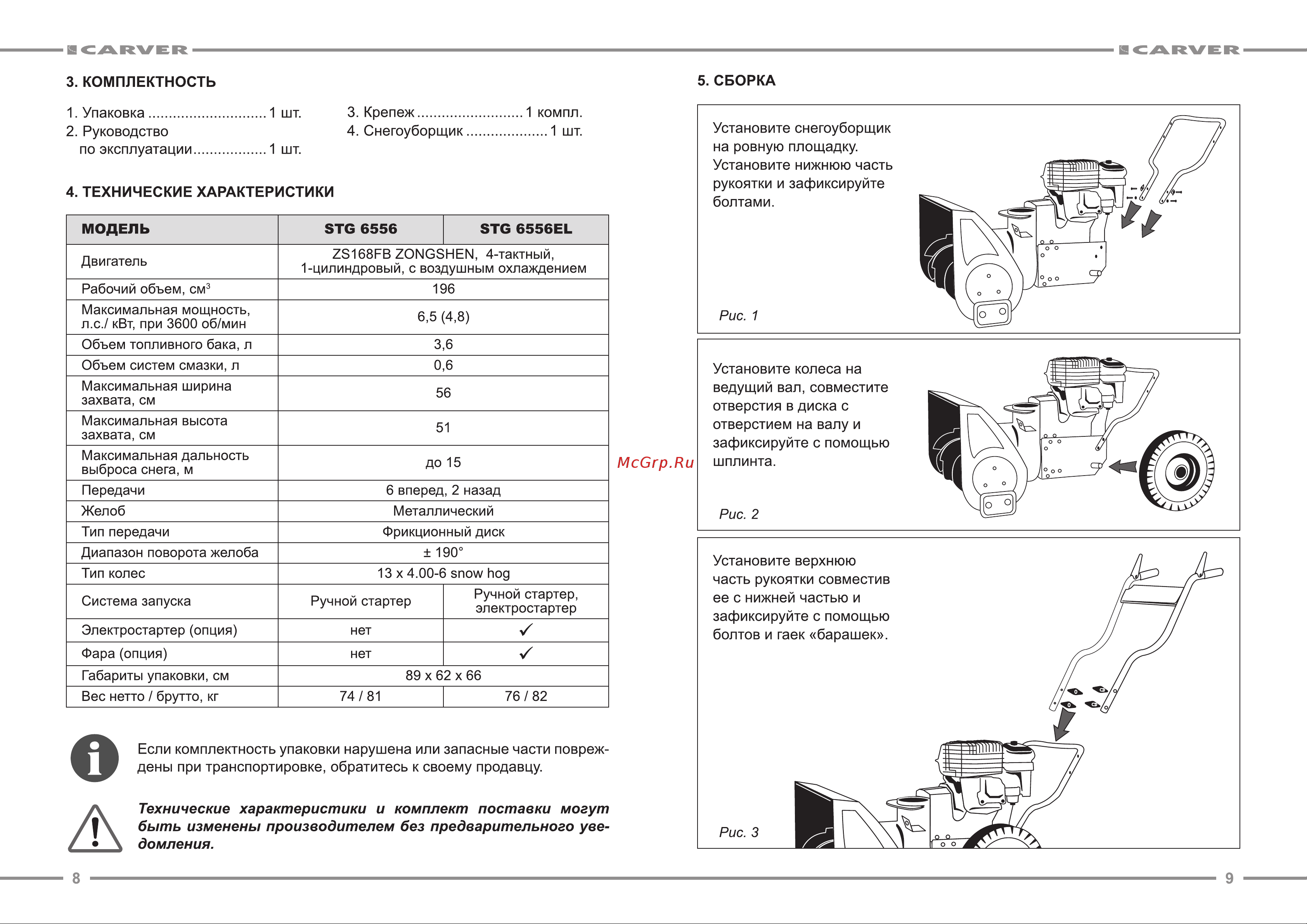ООО УРАЛОПТИНСТРУМЕНТ CARVER STG 6556 Руководство по эксплуатации онлайн [5/13] 769303