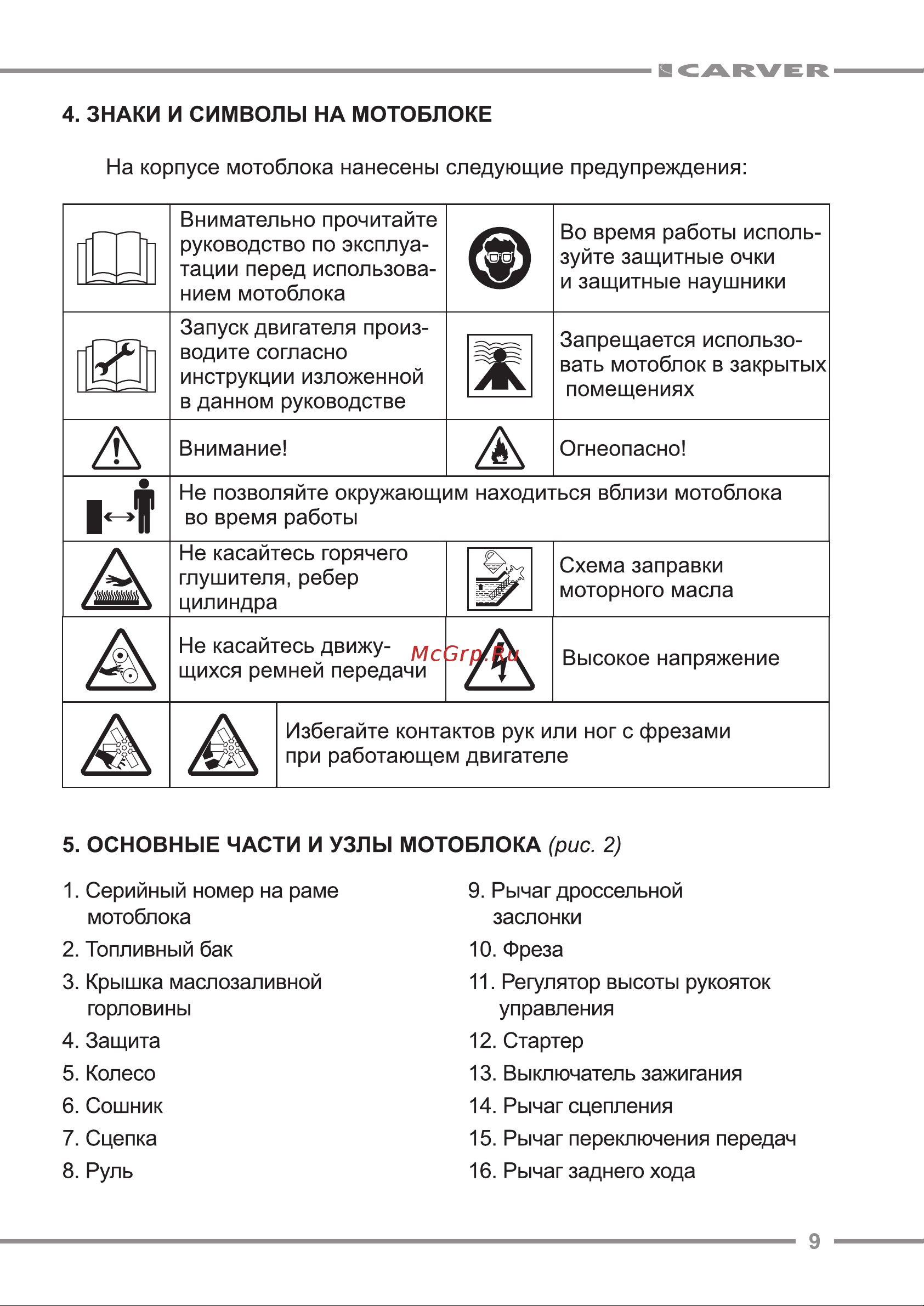 ООО УРАЛОПТИНСТРУМЕНТ CARVER MT-900 Руководство по эксплуатации онлайн [9/32] 769325