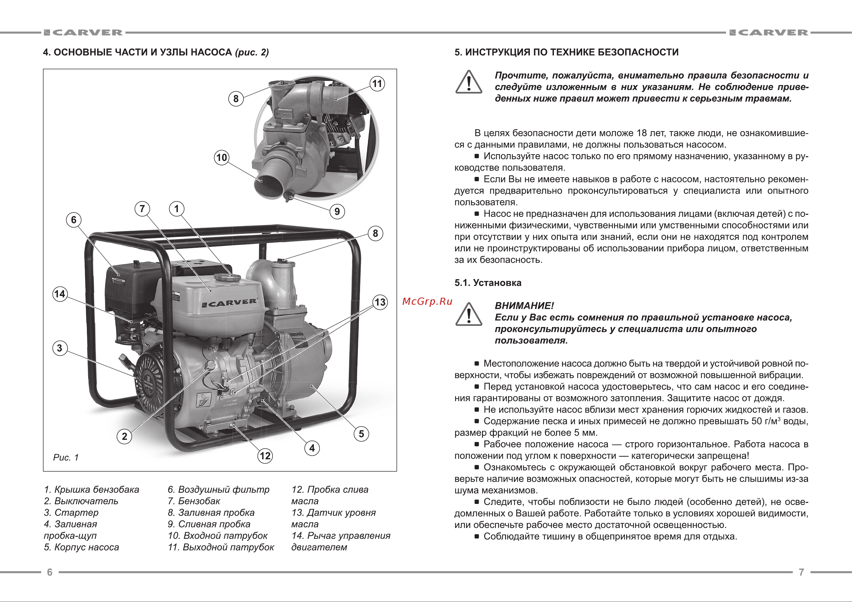 ООО УРАЛОПТИНСТРУМЕНТ CARVER CGP 99100E Руководство по эксплуатации онлайн [4/13] 769343