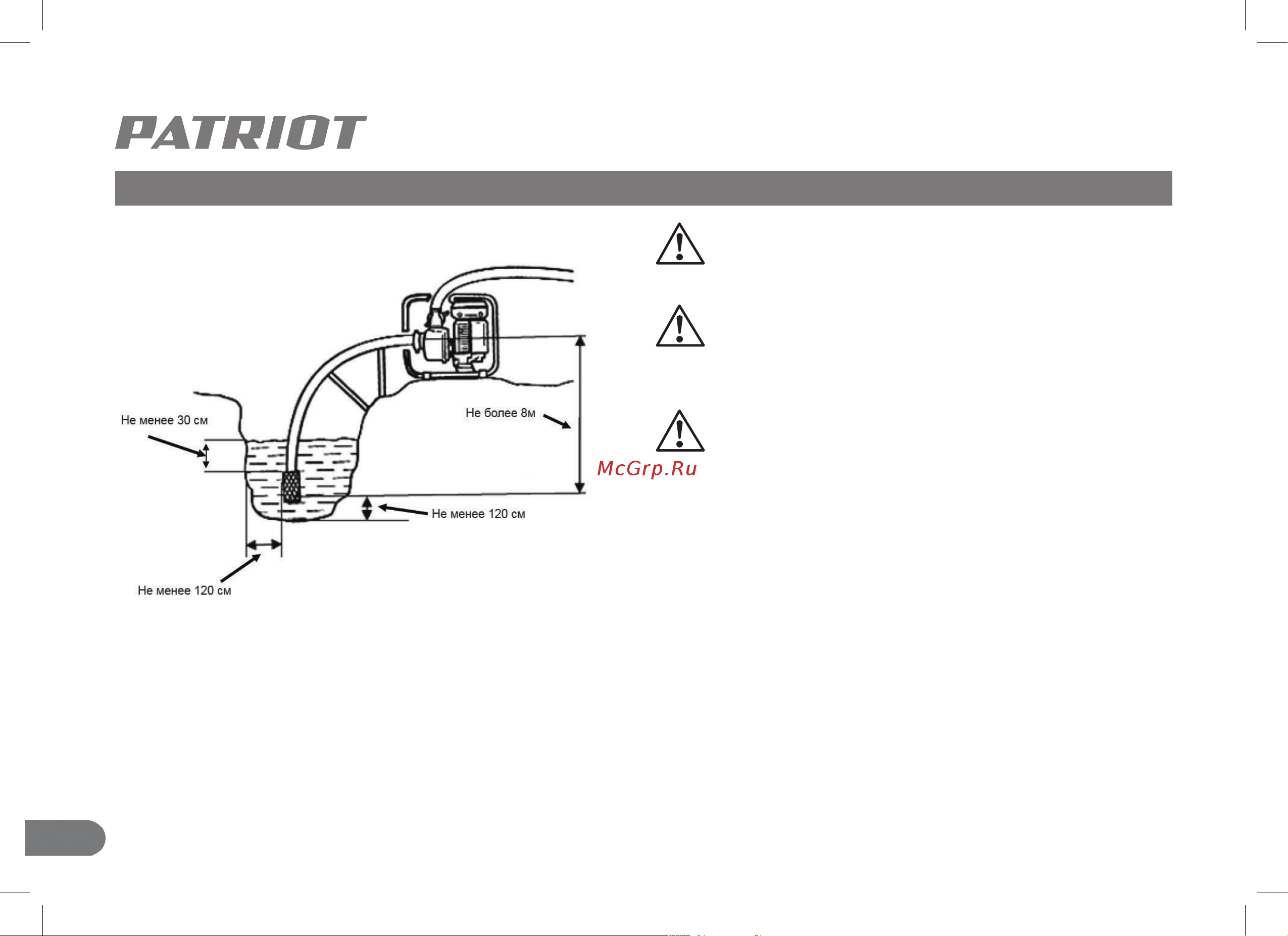 Patriot MPD 3072SFE [16/40] Заполнение насоса водой