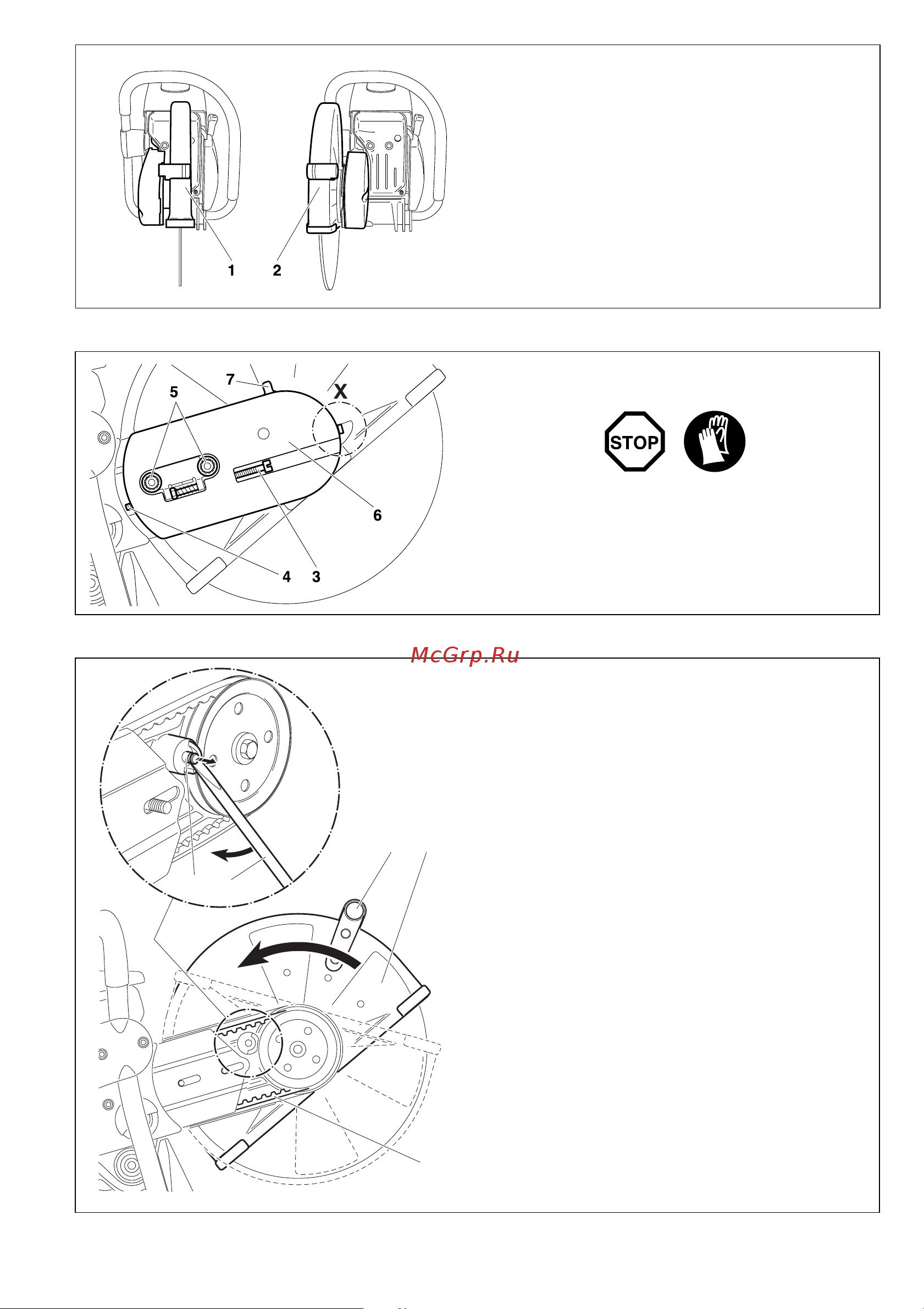 Makita DPC6431 [25/32] Отрезное приспособление в среднем внешнем положении