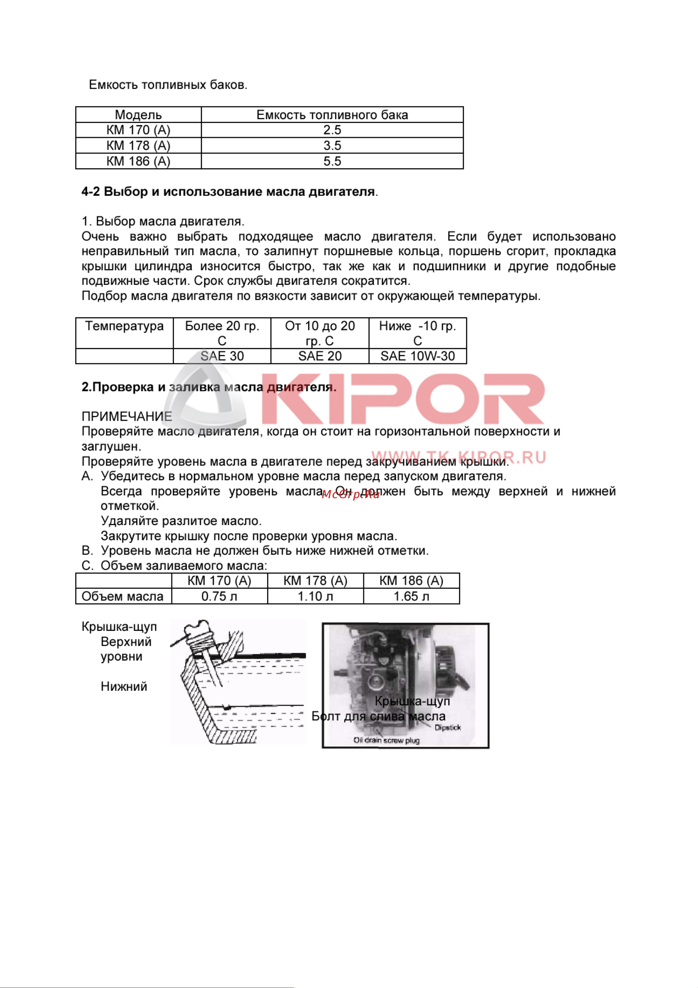 Kipor KDP20E Руководство по эксплуатации онлайн [9/18] 769490