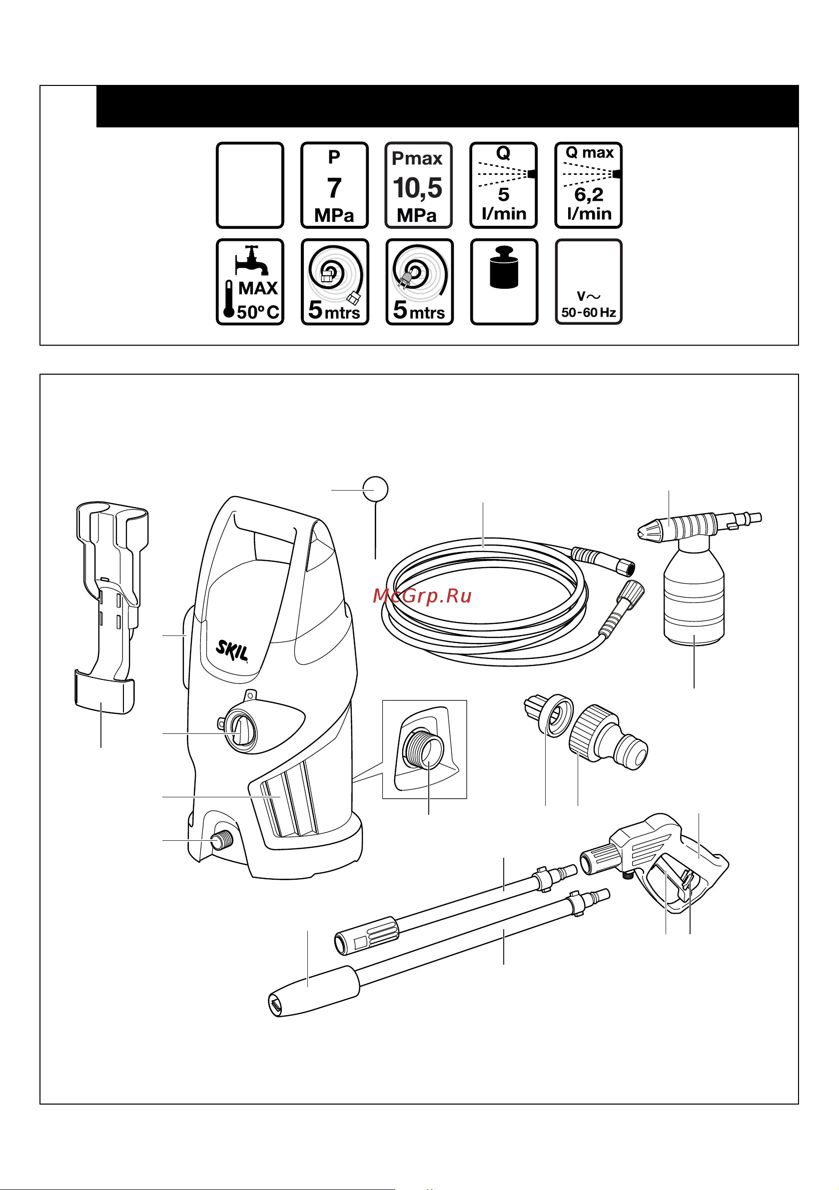 Skil 0761 RA F 0150761 RA Руководство по эксплуатации онлайн [2/12] 769528