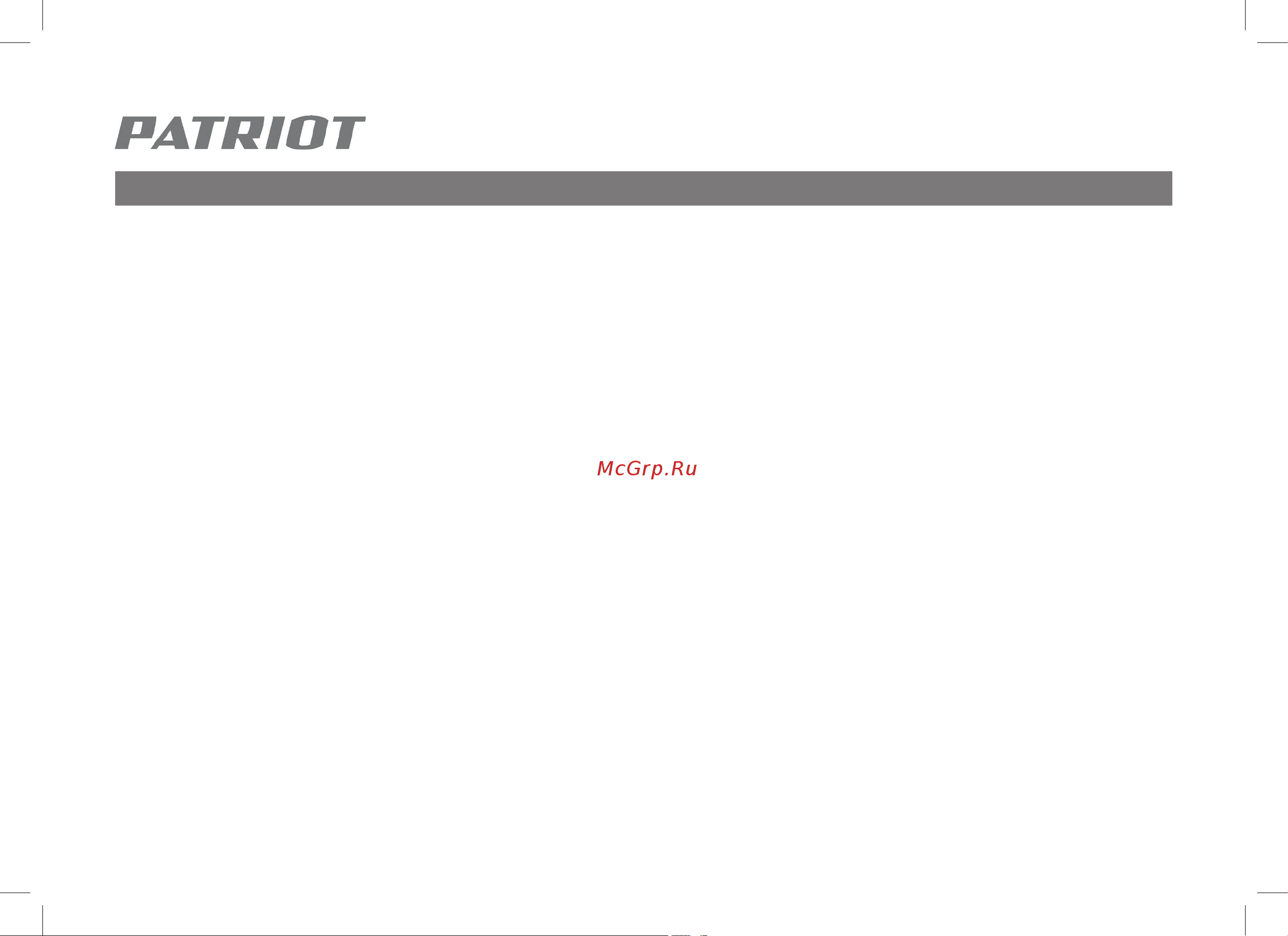 Patriot T 2030 Denver 460104400 Руководство по эксплуатации онлайн [2/22] 769536