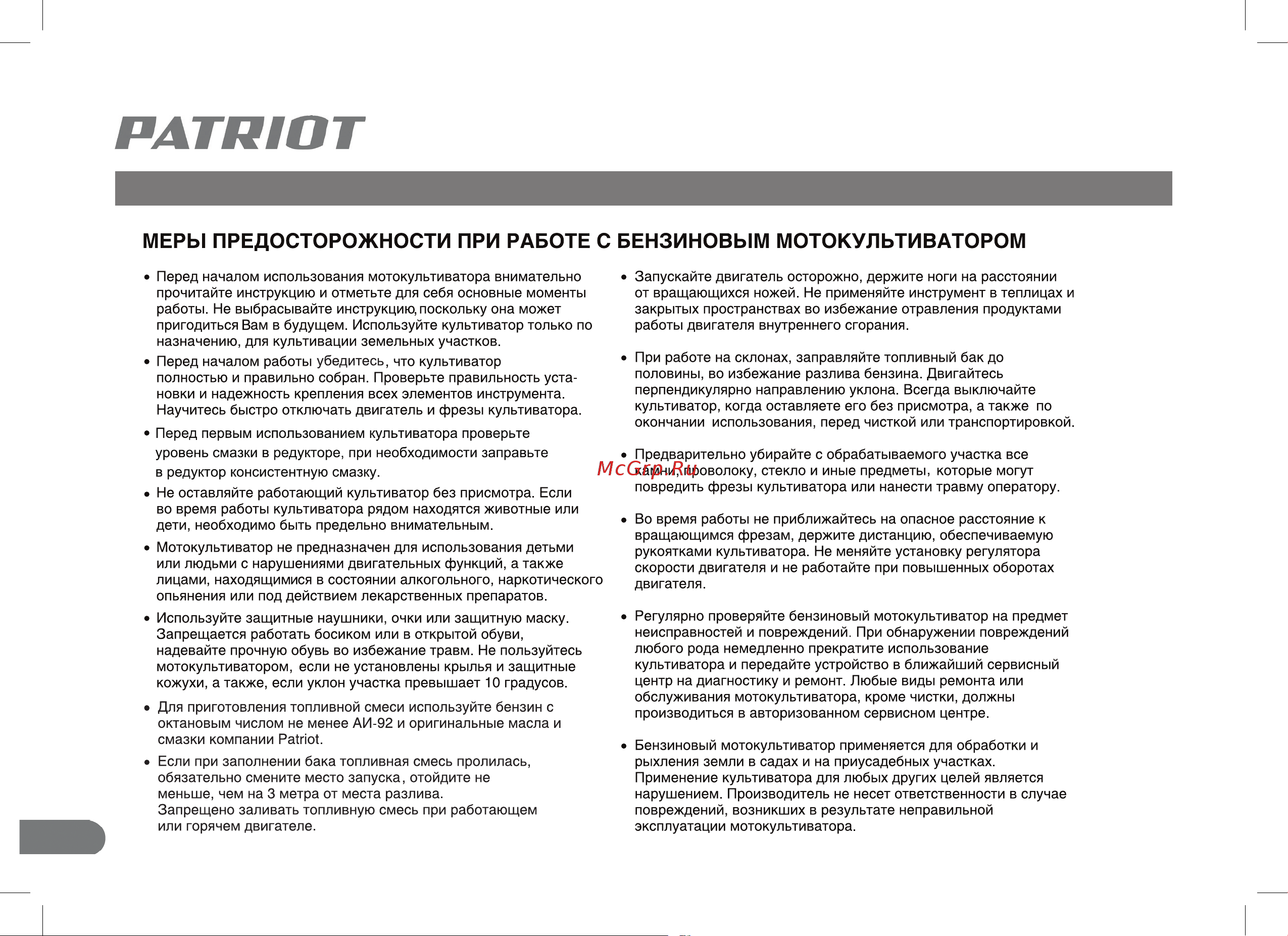 Patriot T 2030 Denver 460104400 Руководство по эксплуатации онлайн [4/22] 769536