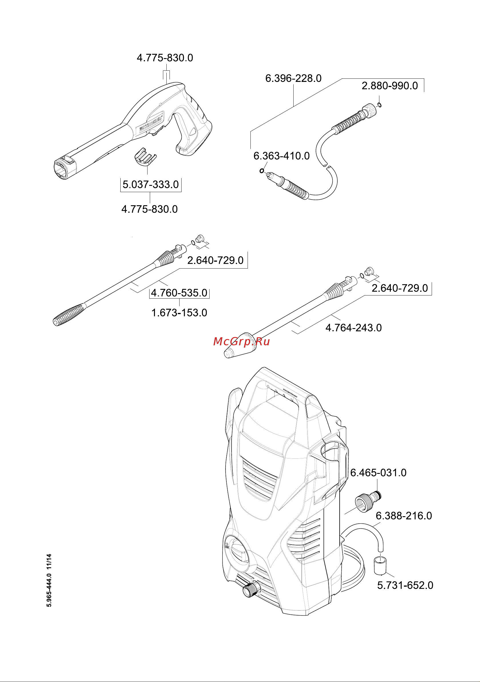 Karcher K 2 basic (1.673-155) Руководство по эксплуатации онлайн [127/128] 769540