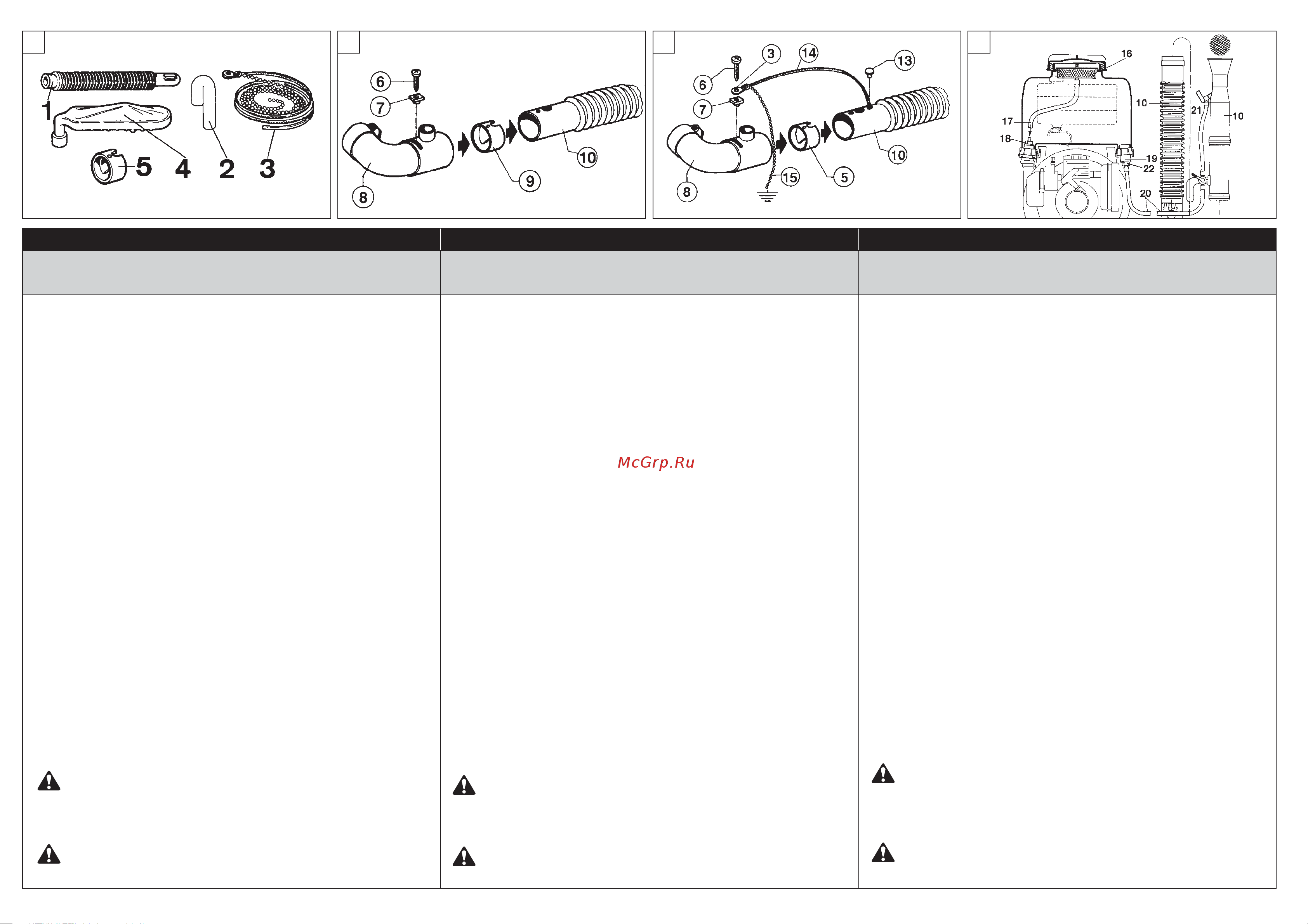 Oleo-Mac MB80 [42/56] Preparação da máquina para a distribuição de produtos em pó poetoima ia toy mhxanhmato ia th ia opa po ontøn e konh mak i nen i n spreyleme i ş lem i i ç i n hazirlanmasi